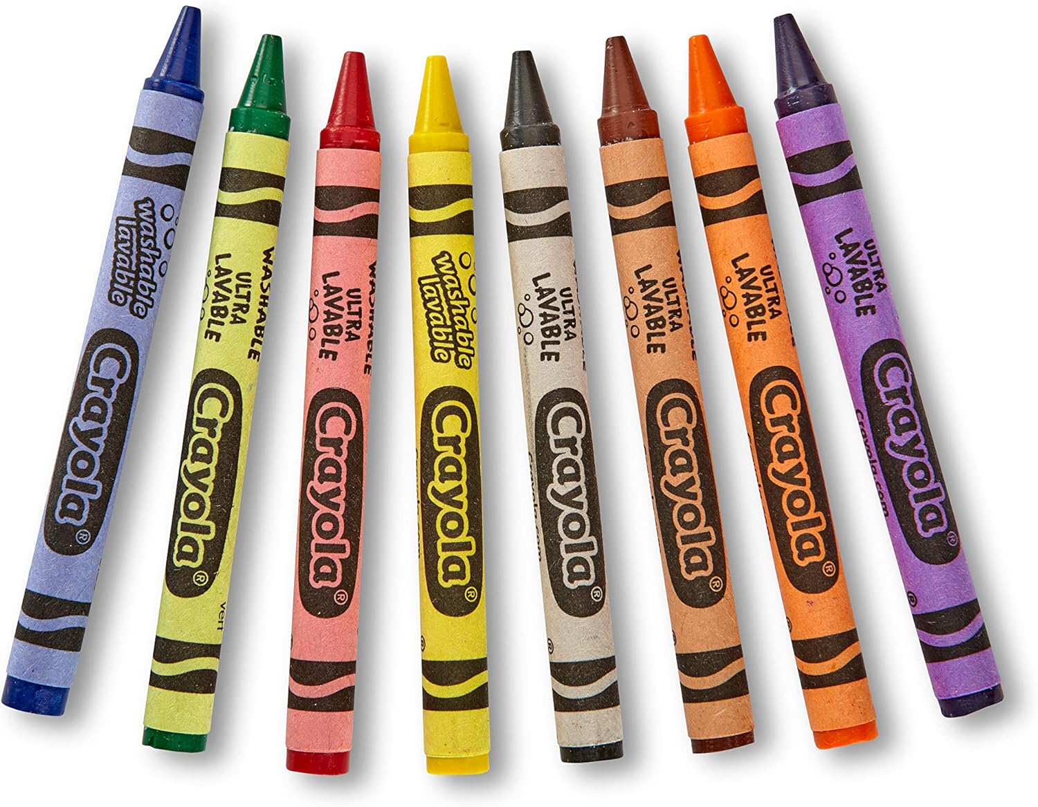 Crayola Ultra-Clean Washable Large Crayons - 8-Count Art Set
