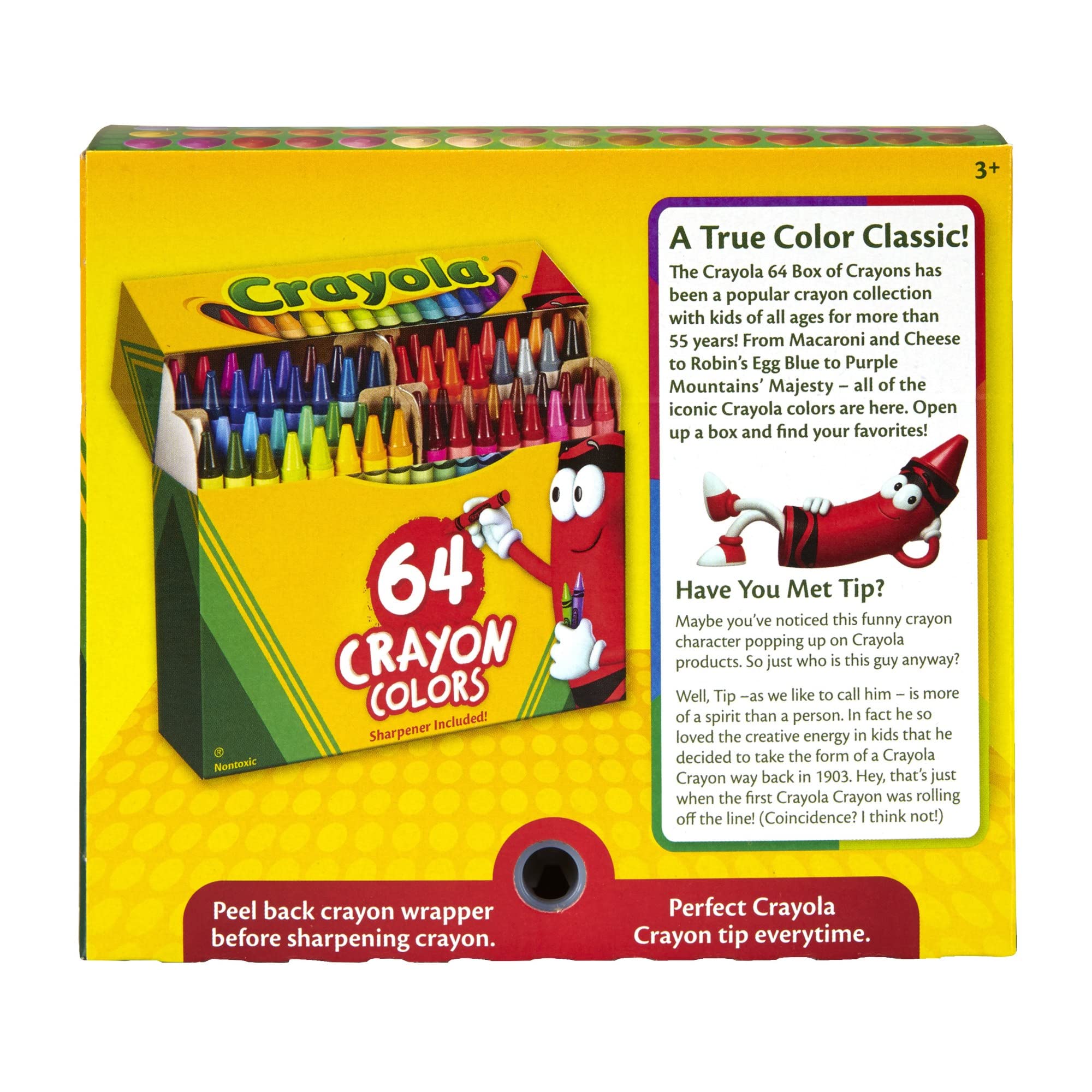 Crayola Crayons 64 ct. - Multicolor Wax Crayons in Flip-Top Box 9
