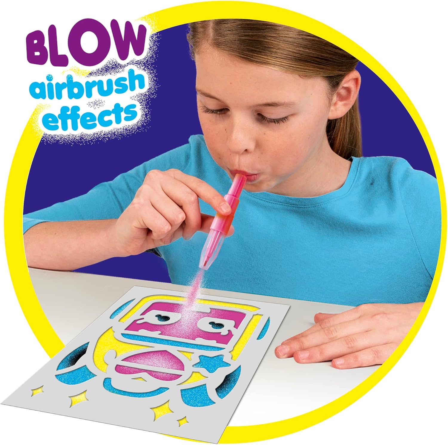 John Adams BLOPENS Cute Mini Kit - Airbrush Art Craft Set for Kids 3