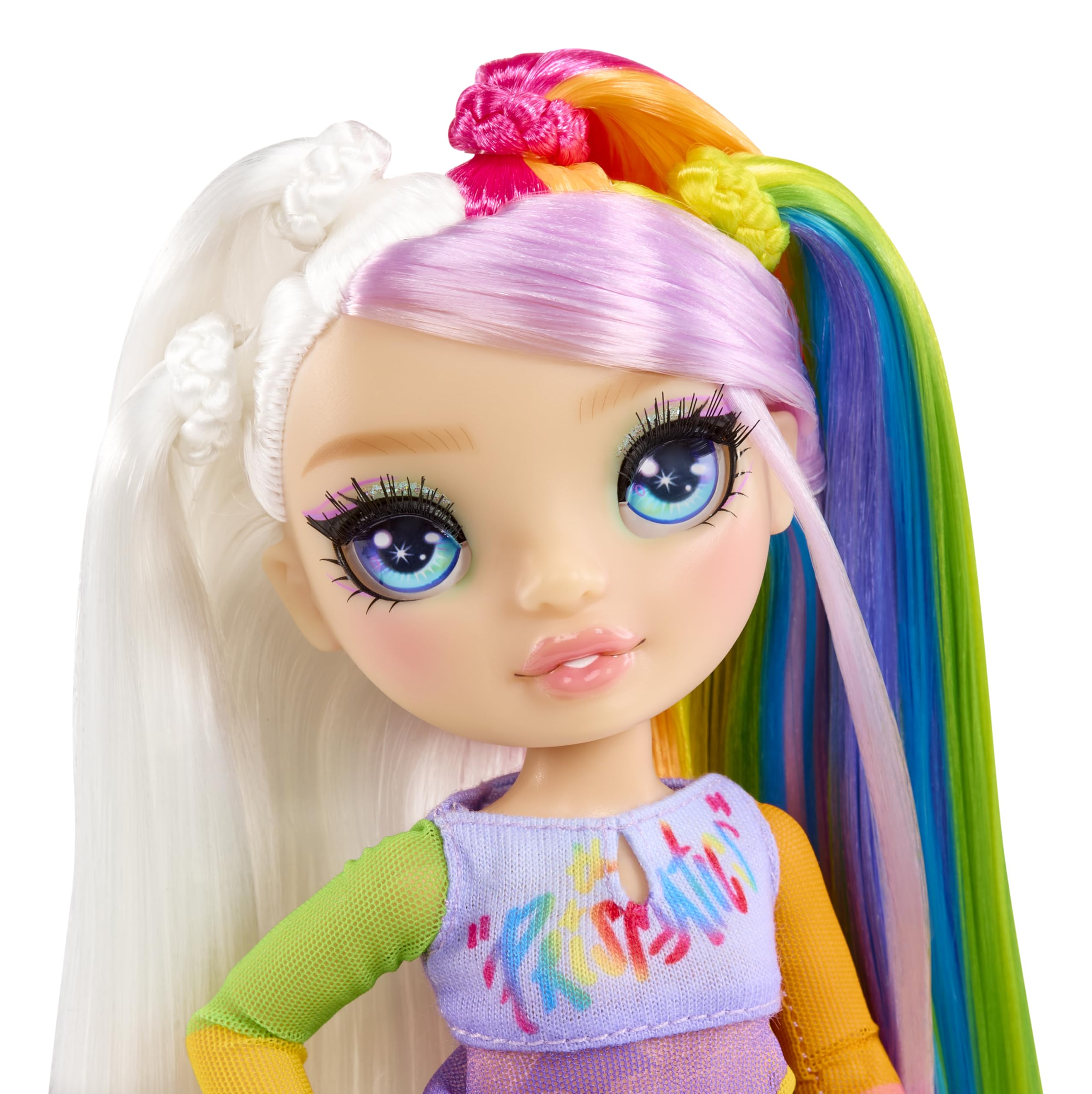 Rainbow High Junior High Rock Band - Amaya 23cm Fashion Doll with Keyboard & Stickers, Posable for Kids Ages 4+ 8