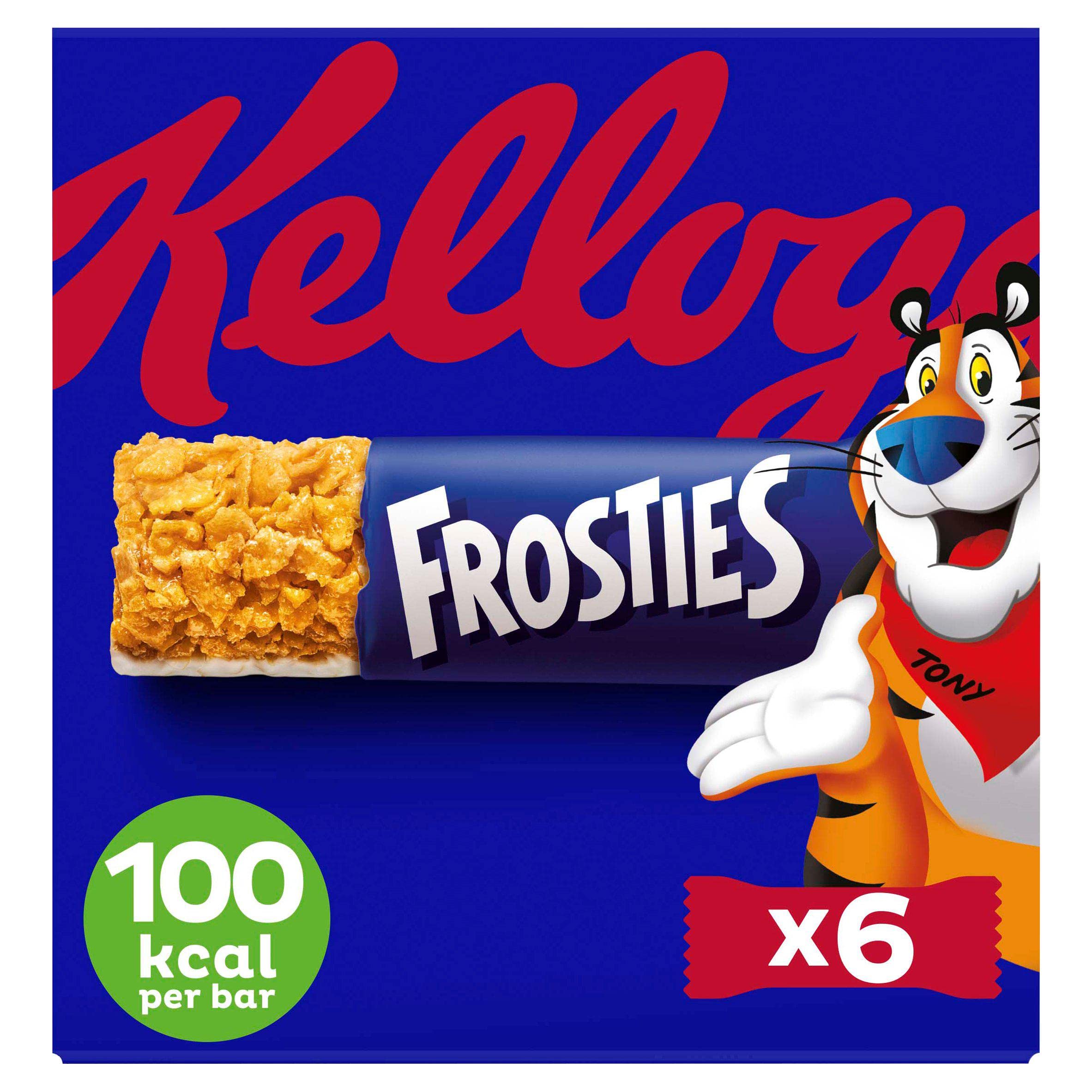 Kellogg's Frosties Cereal and Milk Bars Box, 6 x 25g - Toasted Maize Snack with Milky Layer 3