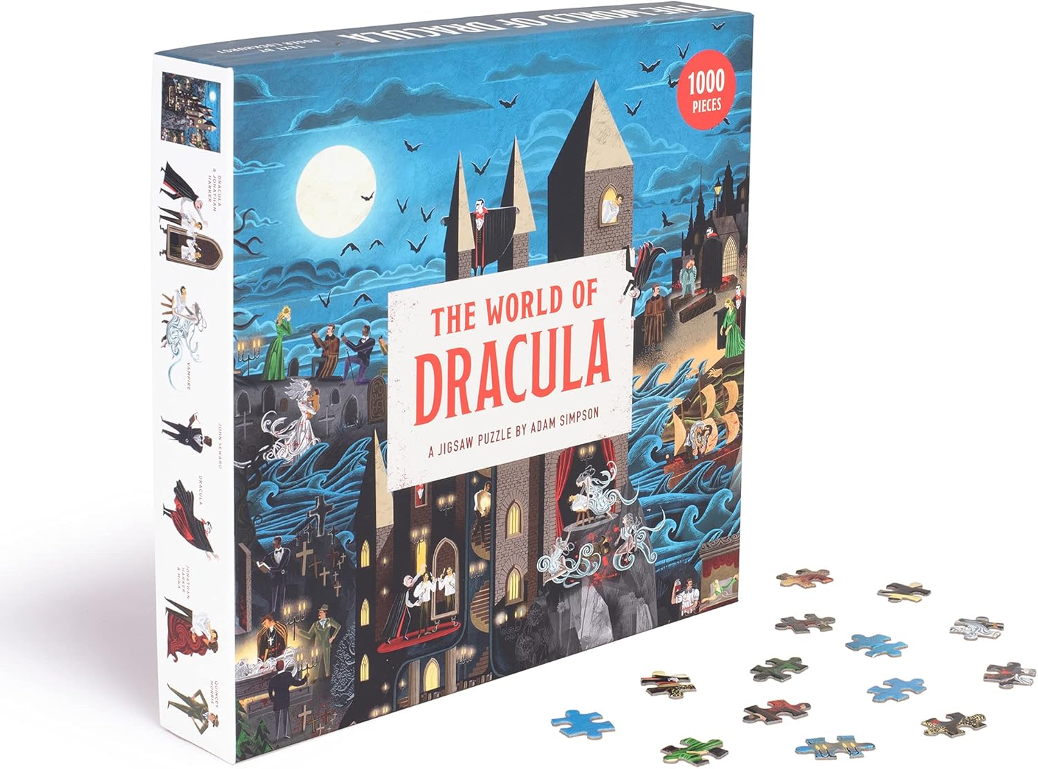 The World of Dracula Puzzle - 1,000-Piece Gothic Jigsaw by Adam Simpson 3