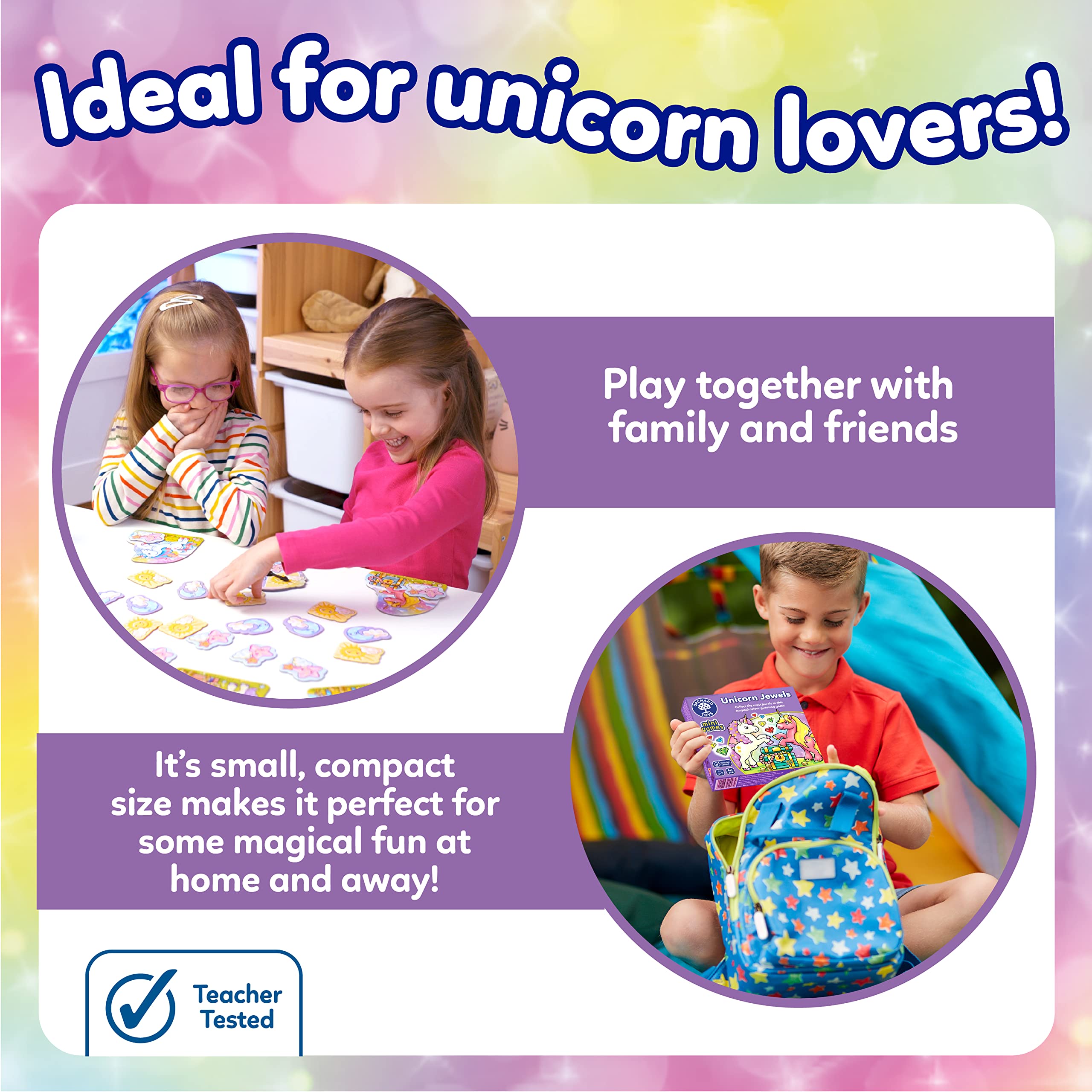Orchard Toys Unicorn Jewels Colour Matching Game - Mini Board Game for Kids 4