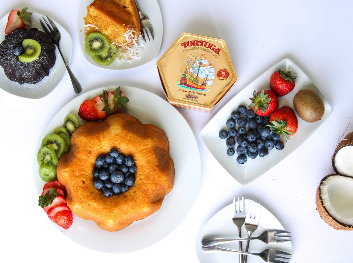 Tortuga Golden Original Rumkuchen mit Walnüssen, 454g 6