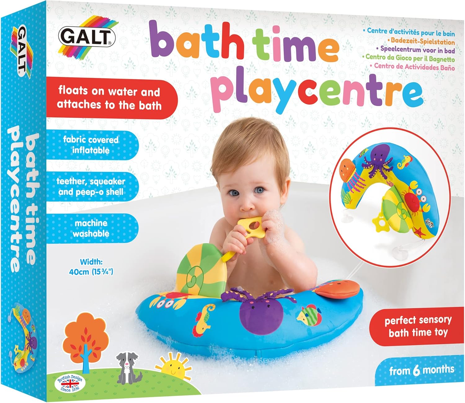 Galt Bath Time Playcentre - Sensory Ocean Bath Toy for Babies 6 Months+ 5