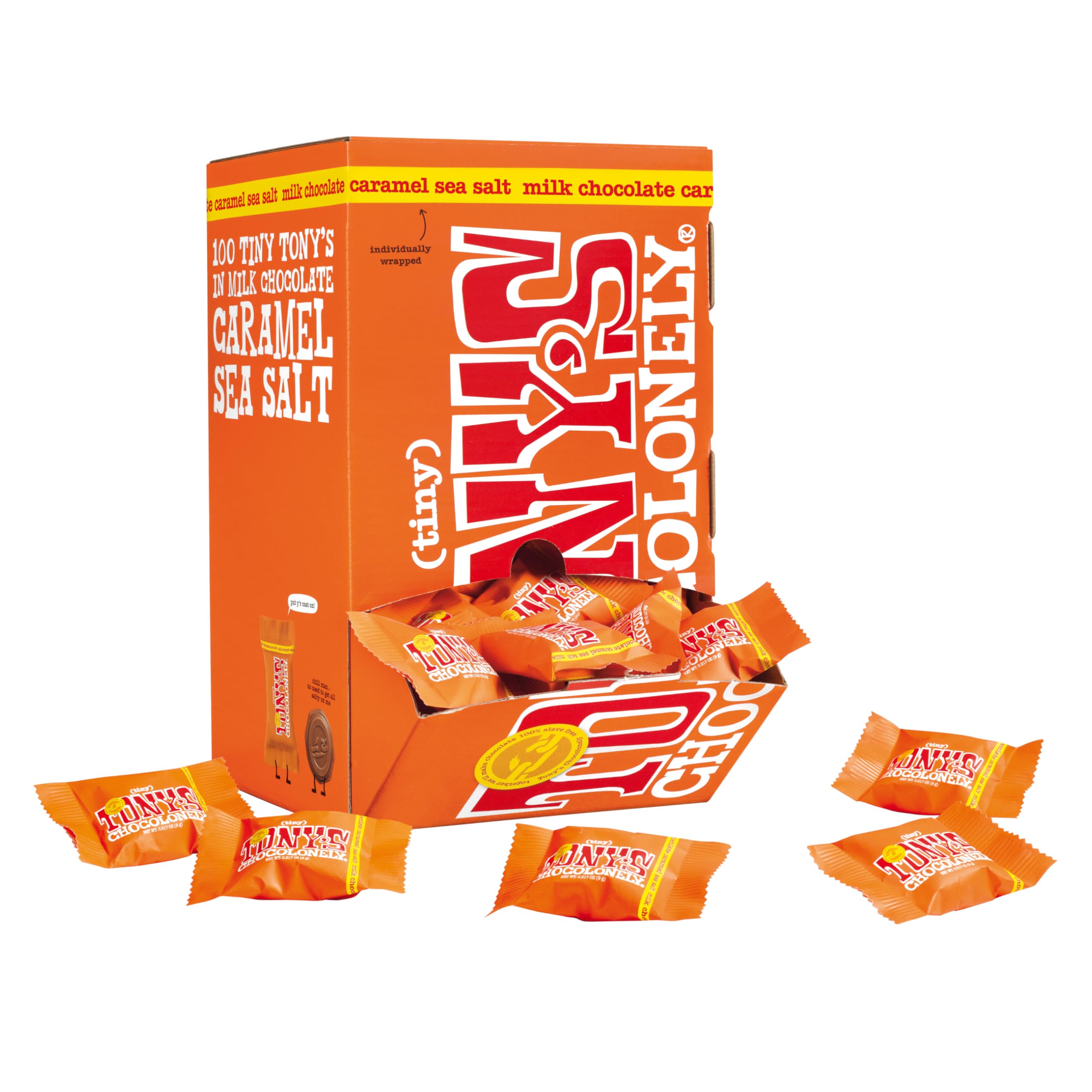 Tony's Chocolonely Tiny Tony's Milk Caramel Sea Salt Gift Box - 900g Mini