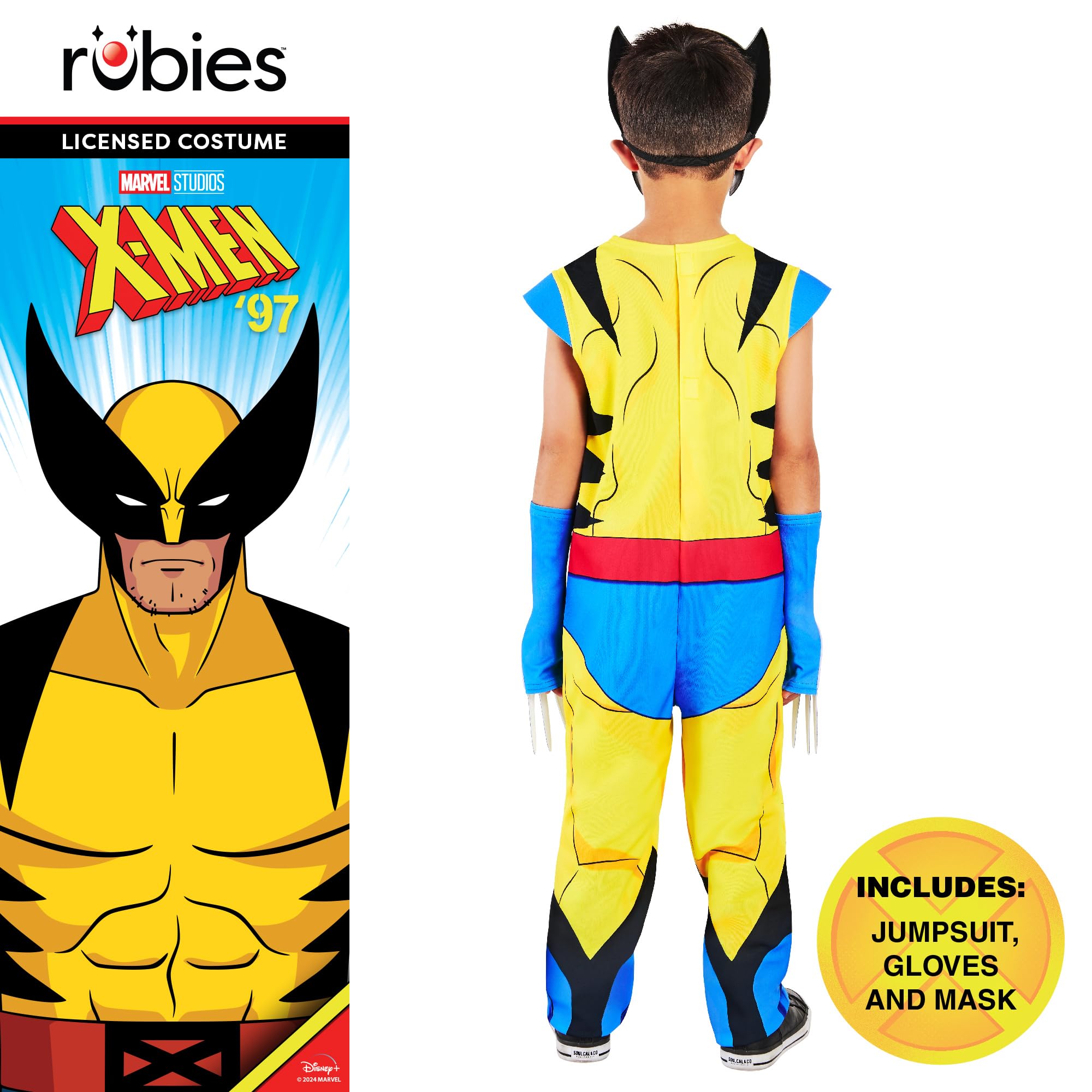 Rubies Official Marvel Wolverine Childrens Costume, Kids Fancy Dress, Size 6