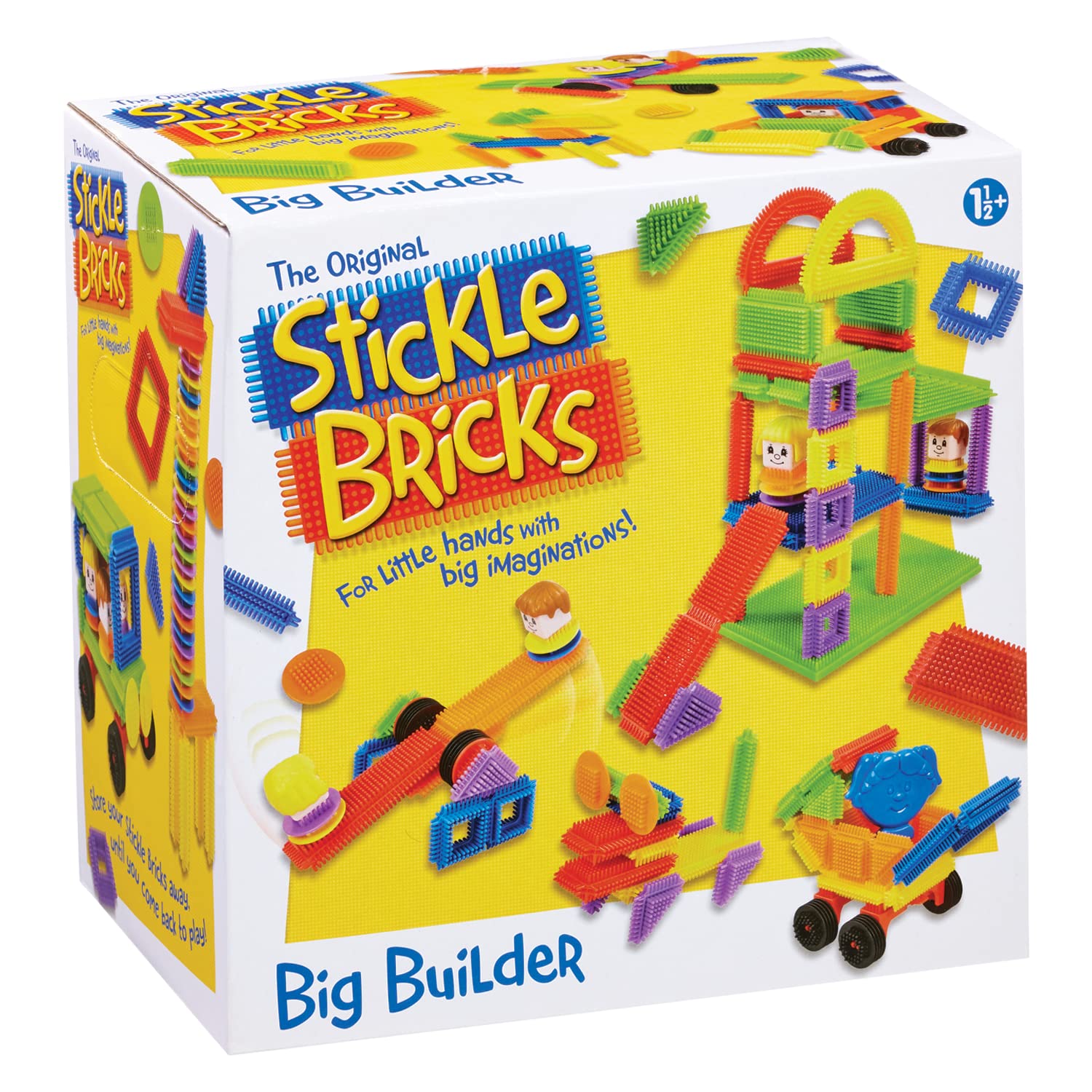 Stickle Bricks Big Builder Construction Set - Over 125 Pieces for Toddlers 18 Months+ 13