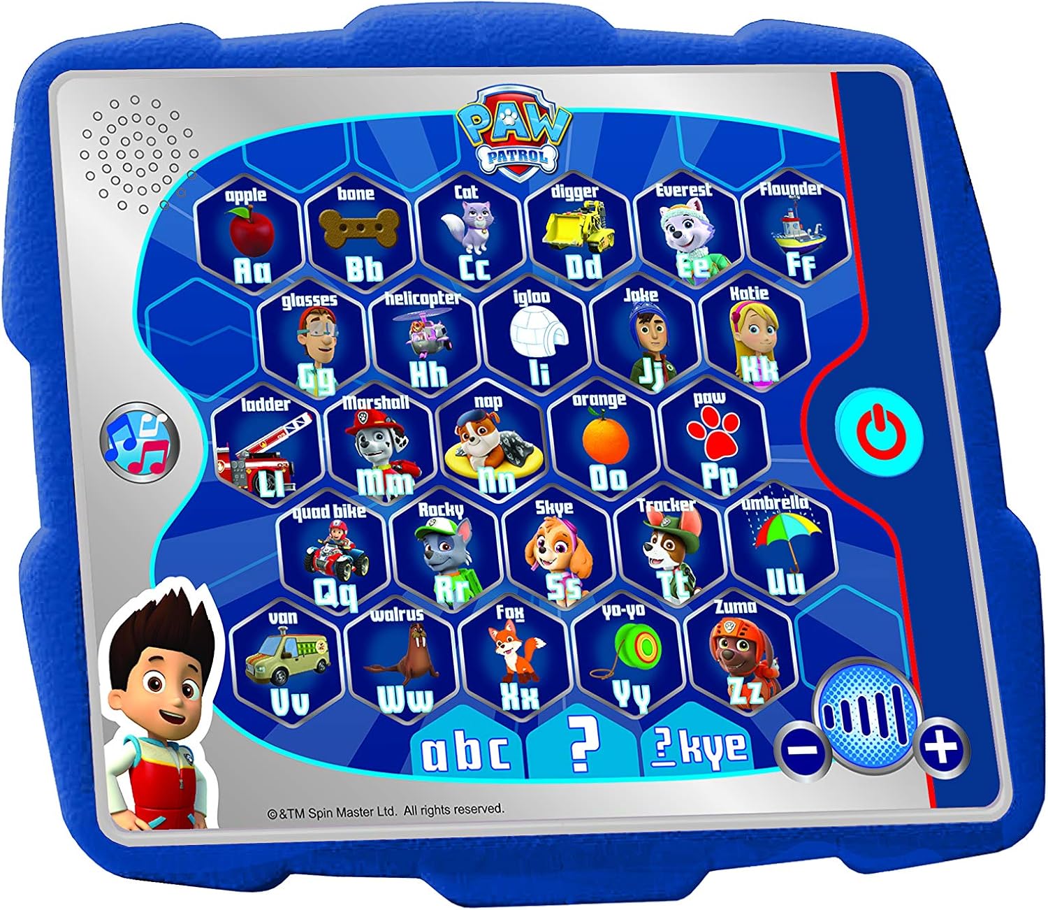PAW Patrol Ryder's Alphabet Tablet Toy - Interactive Educational Learning for Kids 3-5 Years 6