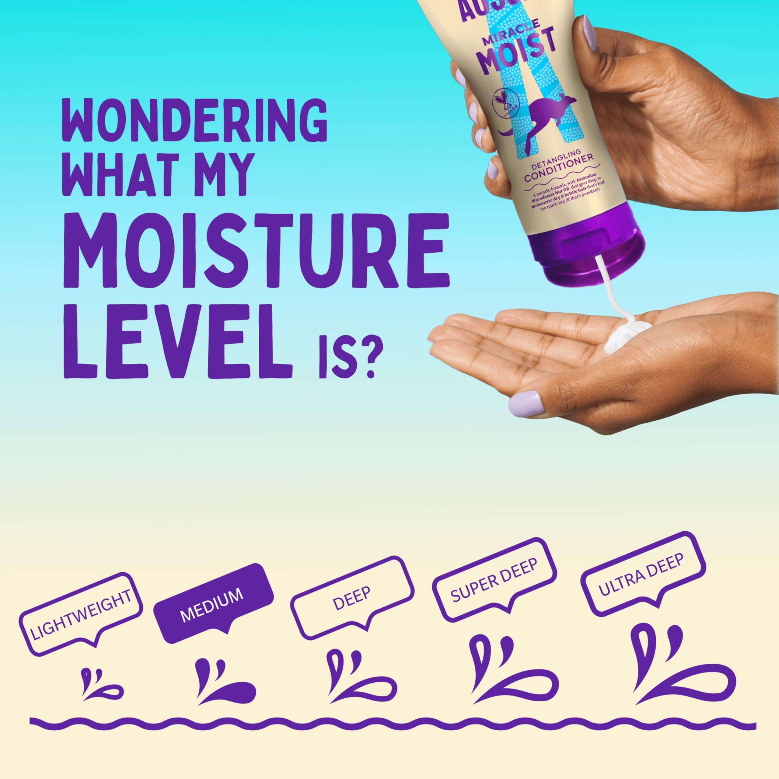 Aussie Miracle Moist Detangling Conditioner 1L - Infused with Macadamia Nut Oil 6