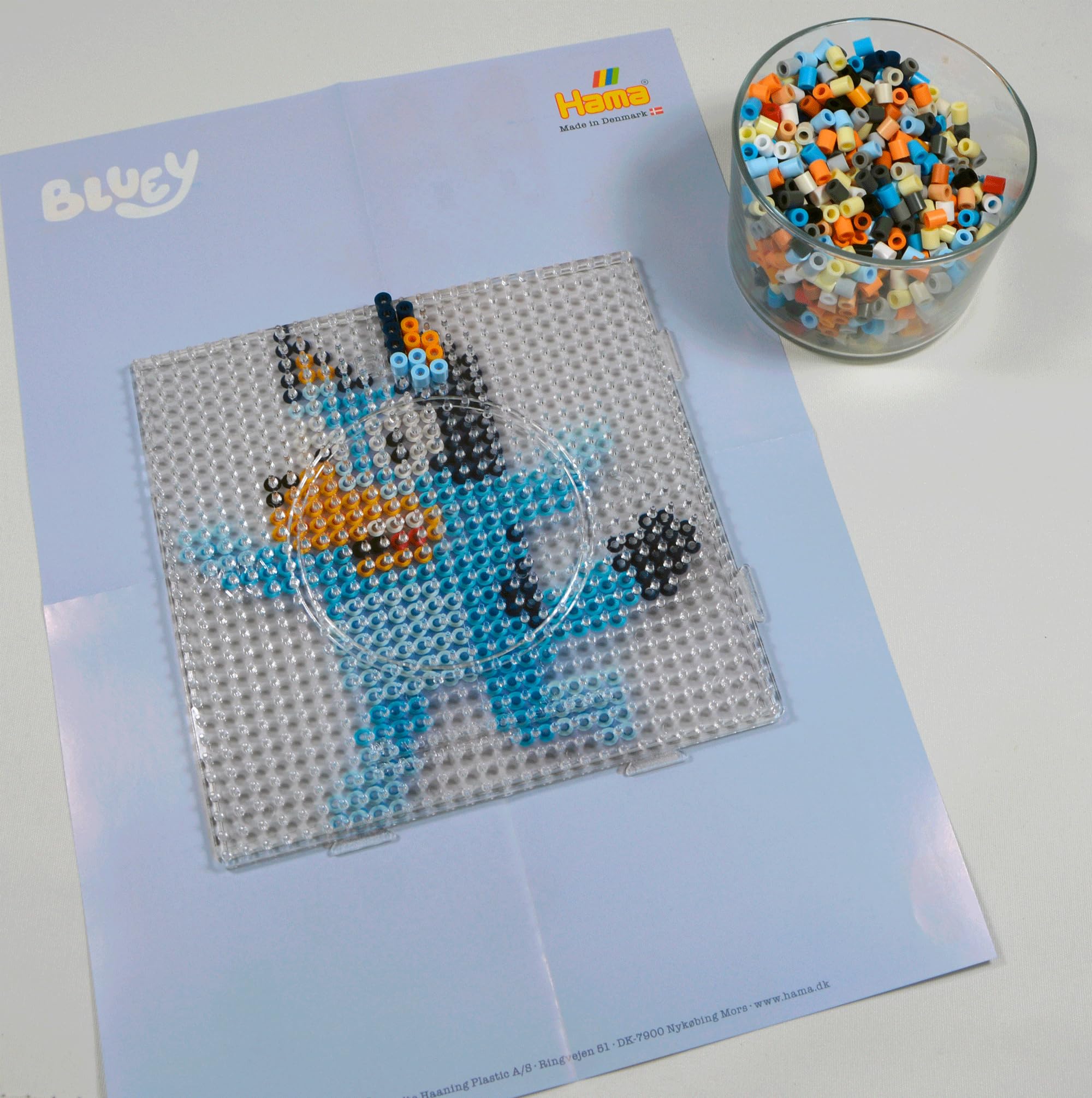 Hama Bluey Fuse Beads Set - 2000 Midi Beads, Square Pegboard | Ages 5+ | Plastic 3