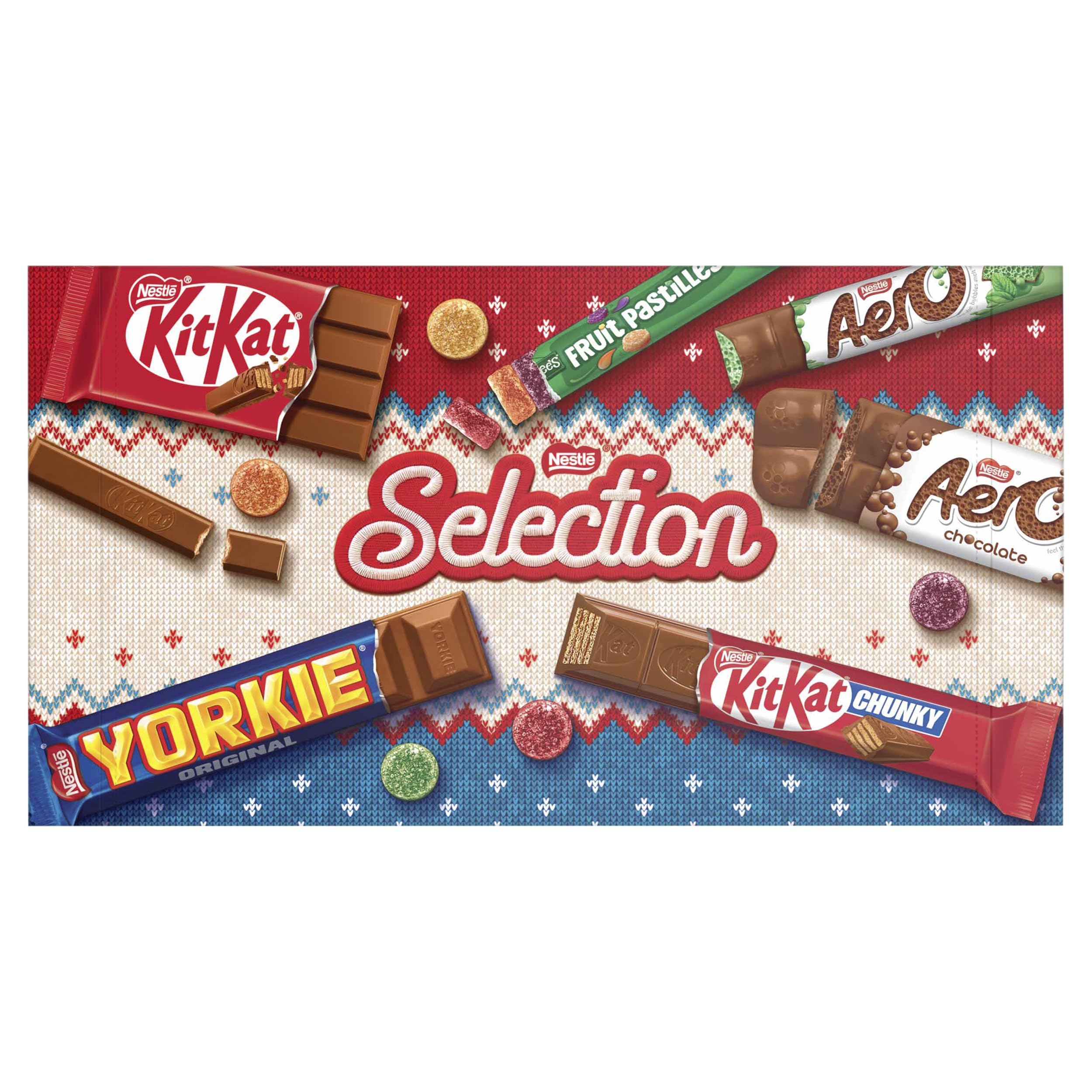 Nestlé Christmas Selection Box 223.5g - Assorted Chocolate Bars with Festive Packaging