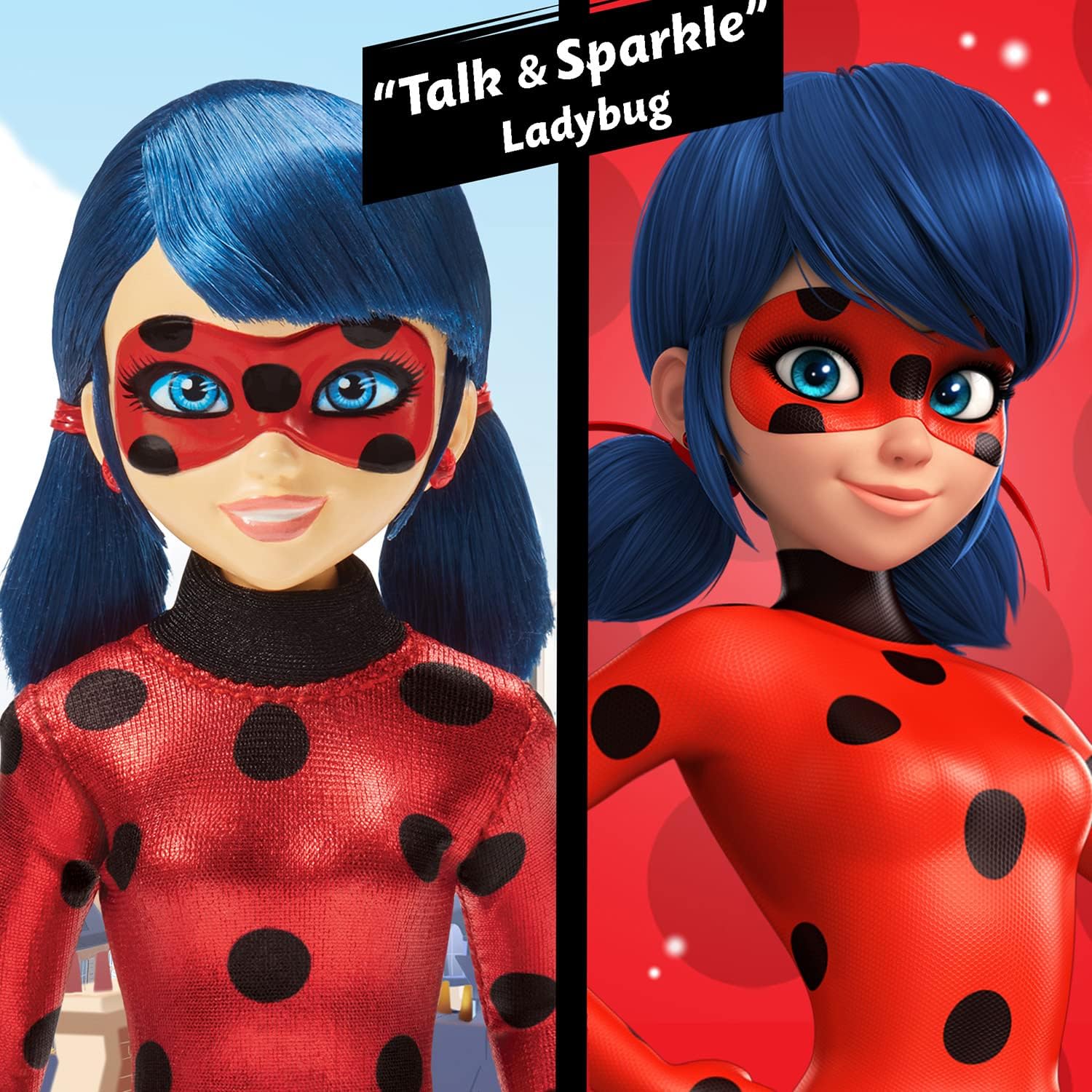 BANDAI Miraculous Ladybug Talk & Sparkle Deluxe Fashion Doll with Light-Up Earrings and Sound Functions (P50250) 6