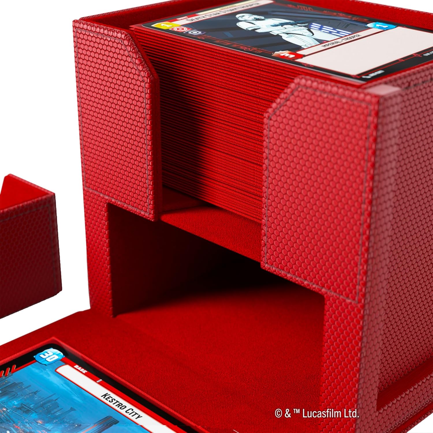 Gamegenic Star Wars Unlimited Deck Pod - Red Trading Card Accessory with Detachable Leader Case 6