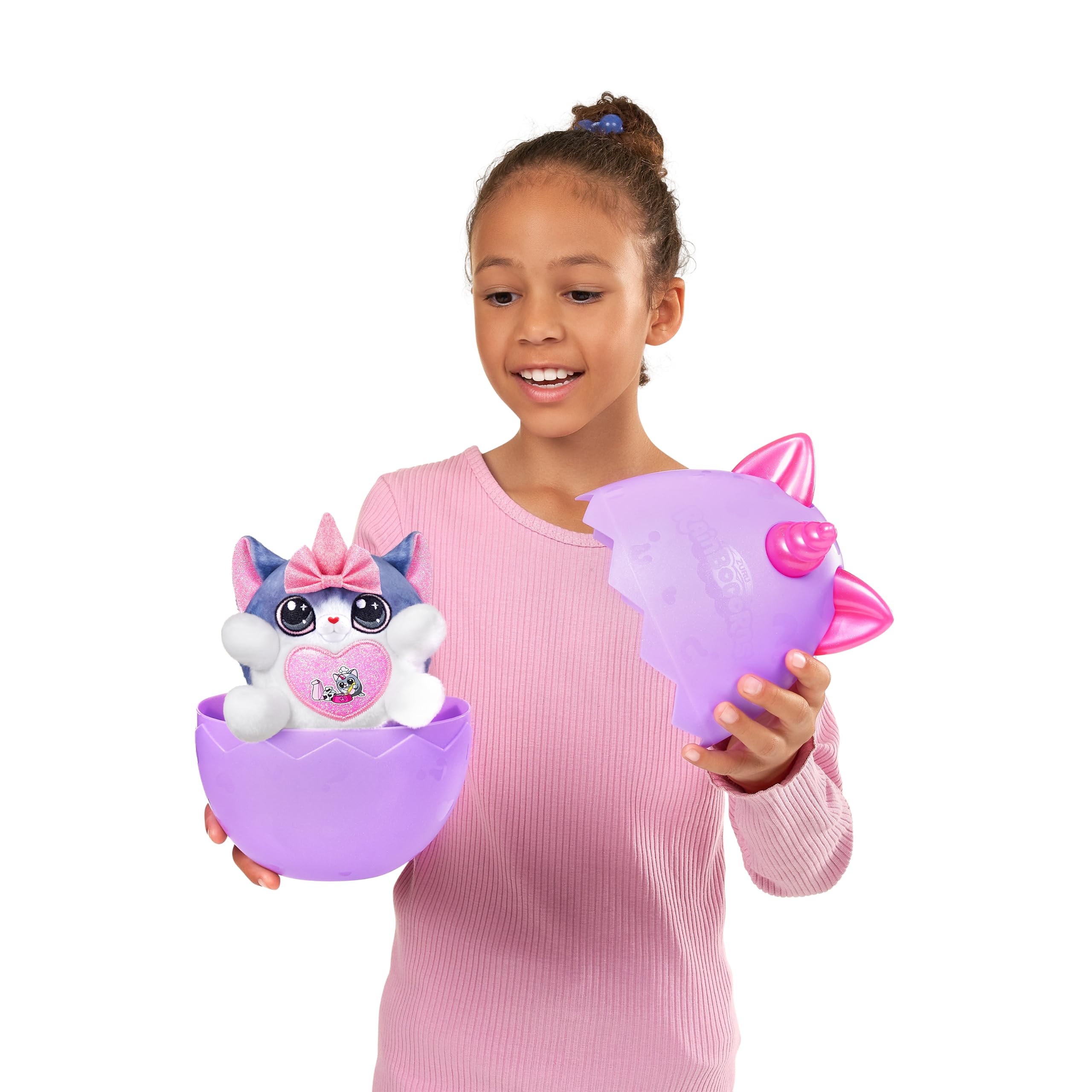 Rainbocorns Kittycorn Surprise Series 2 (Black Cat) by ZURU - Glow in the Dark Collectible Plush with 10 Unboxing Surprises 3