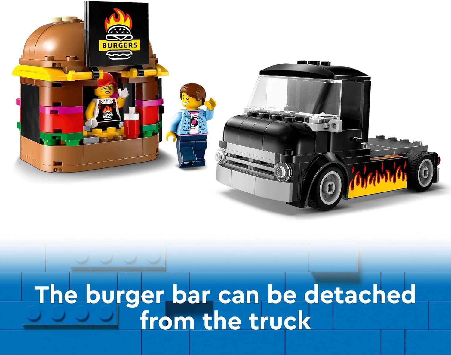 LEGO City Burger Van Toy - Food Truck Playset for 5+ Year Olds 3