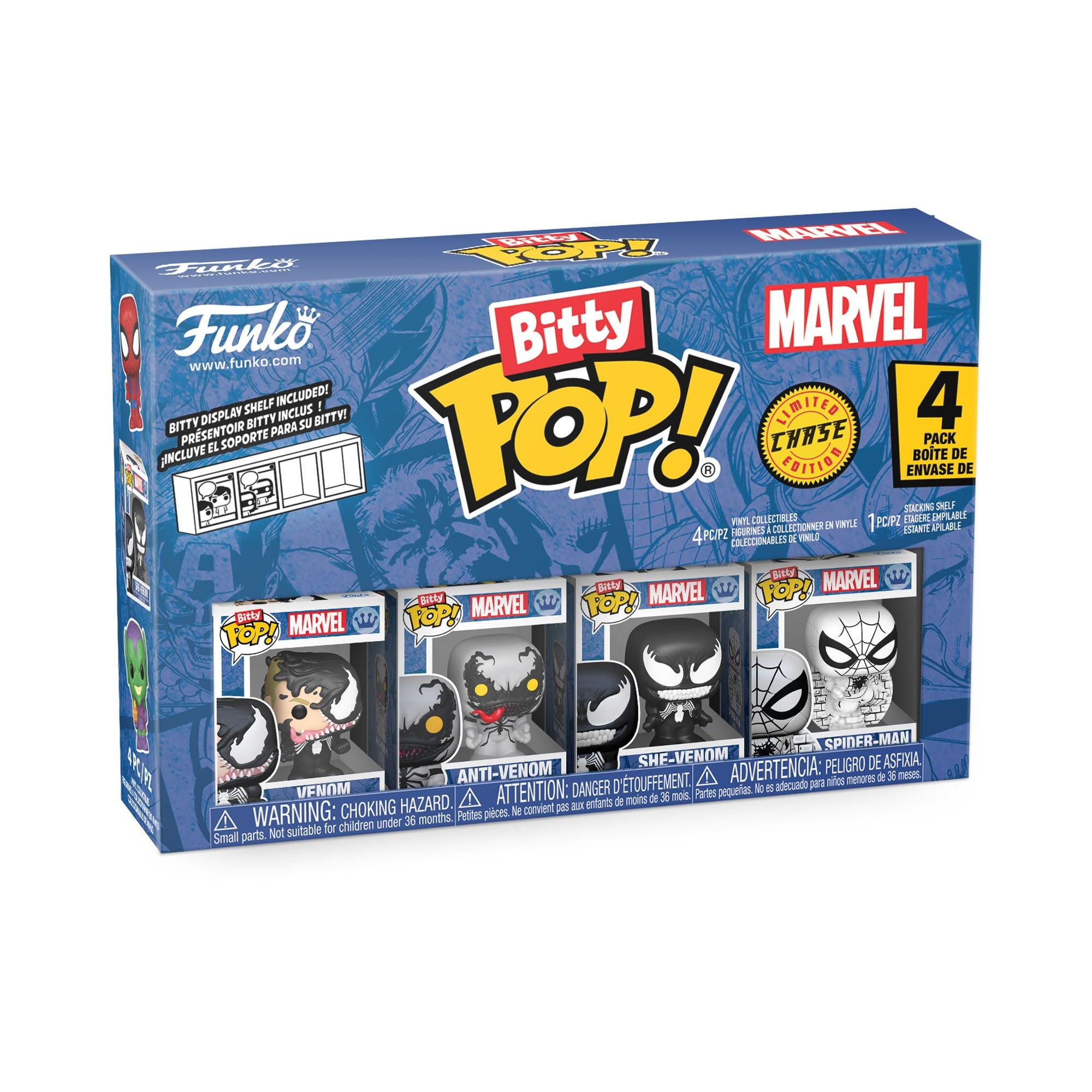 Funko Bitty Pop! Spider-Man - Venom 4pk with Mystery Mini Figure
