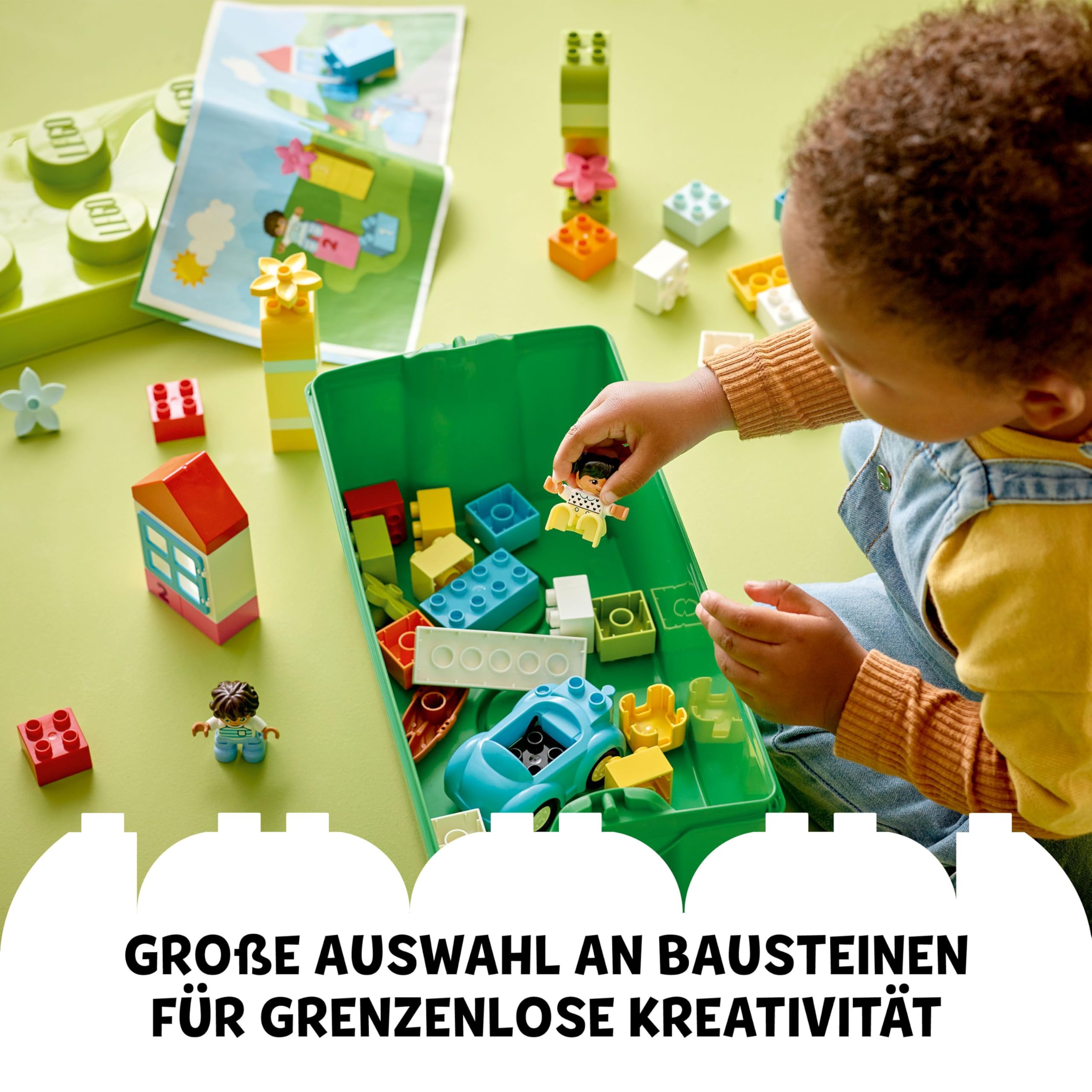 LEGO DUPLO Klassische Steinebox 10913 – Pädagogisches Bauset für Kleinkinder ab 18 Monaten 4