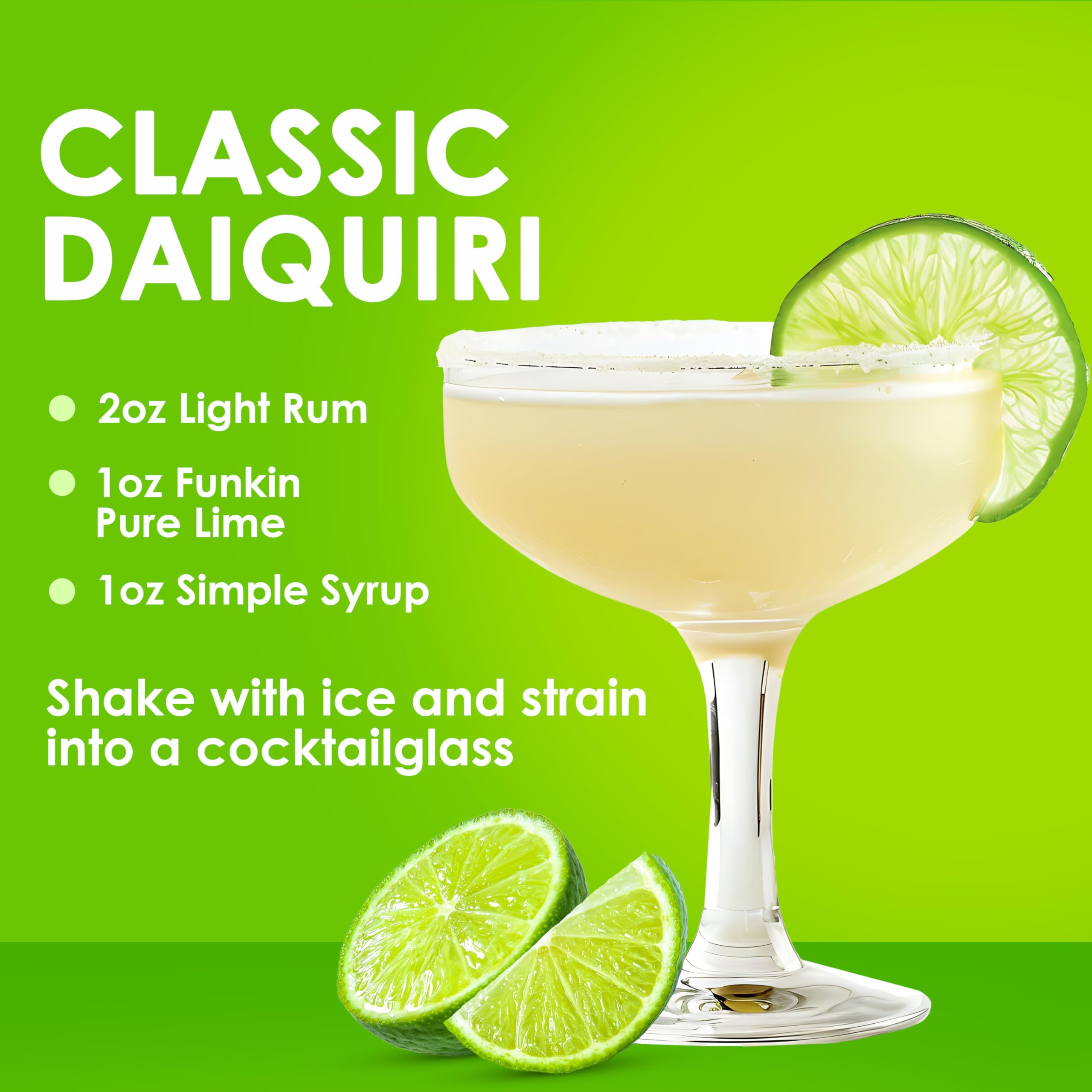 Funkin Pro Pure Lime Juice for Cocktails, Cooking & Baking, Real Fruit Juice 3