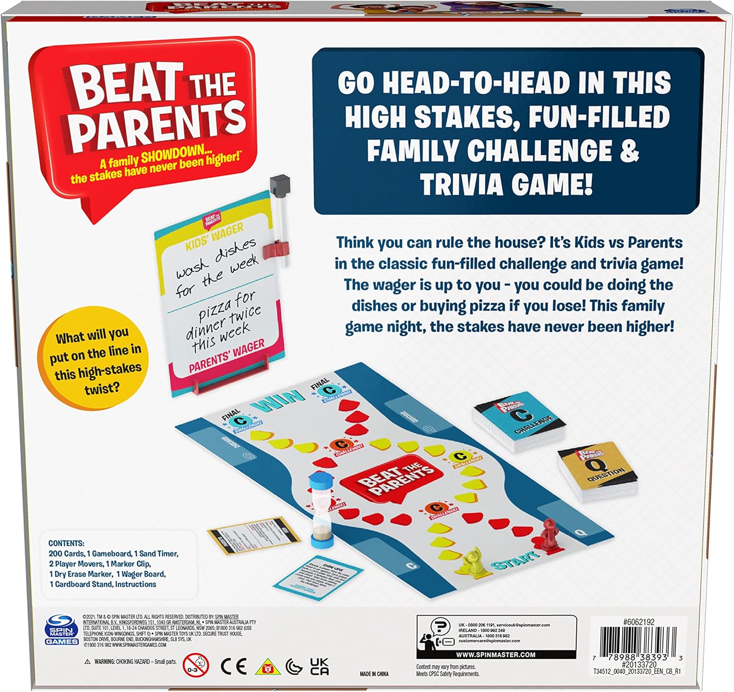 Spin Master Beat the Parents Board Game 3