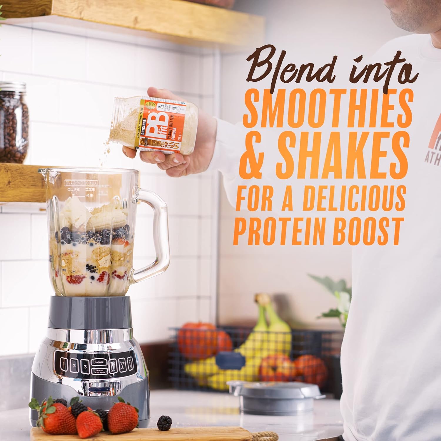 PBfit Peanut Butter Powder - 87% Less Fat, High Protein, Gluten Free, 225g 8