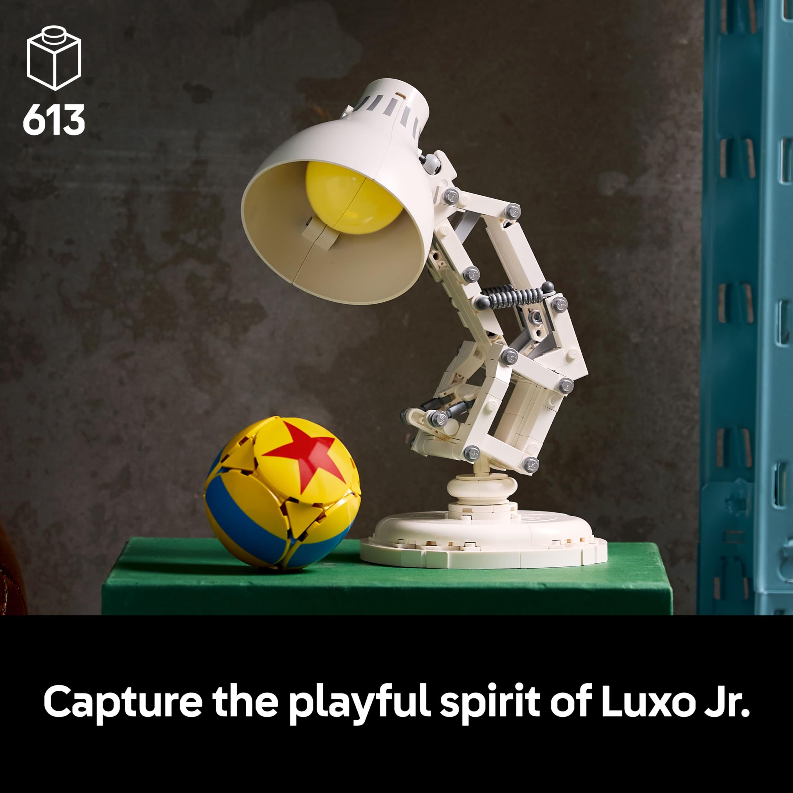 LEGO Ideas Disney Pixar Luxo Jr. Lamp Building Set - 613-Piece Collectible Model for Adults 7