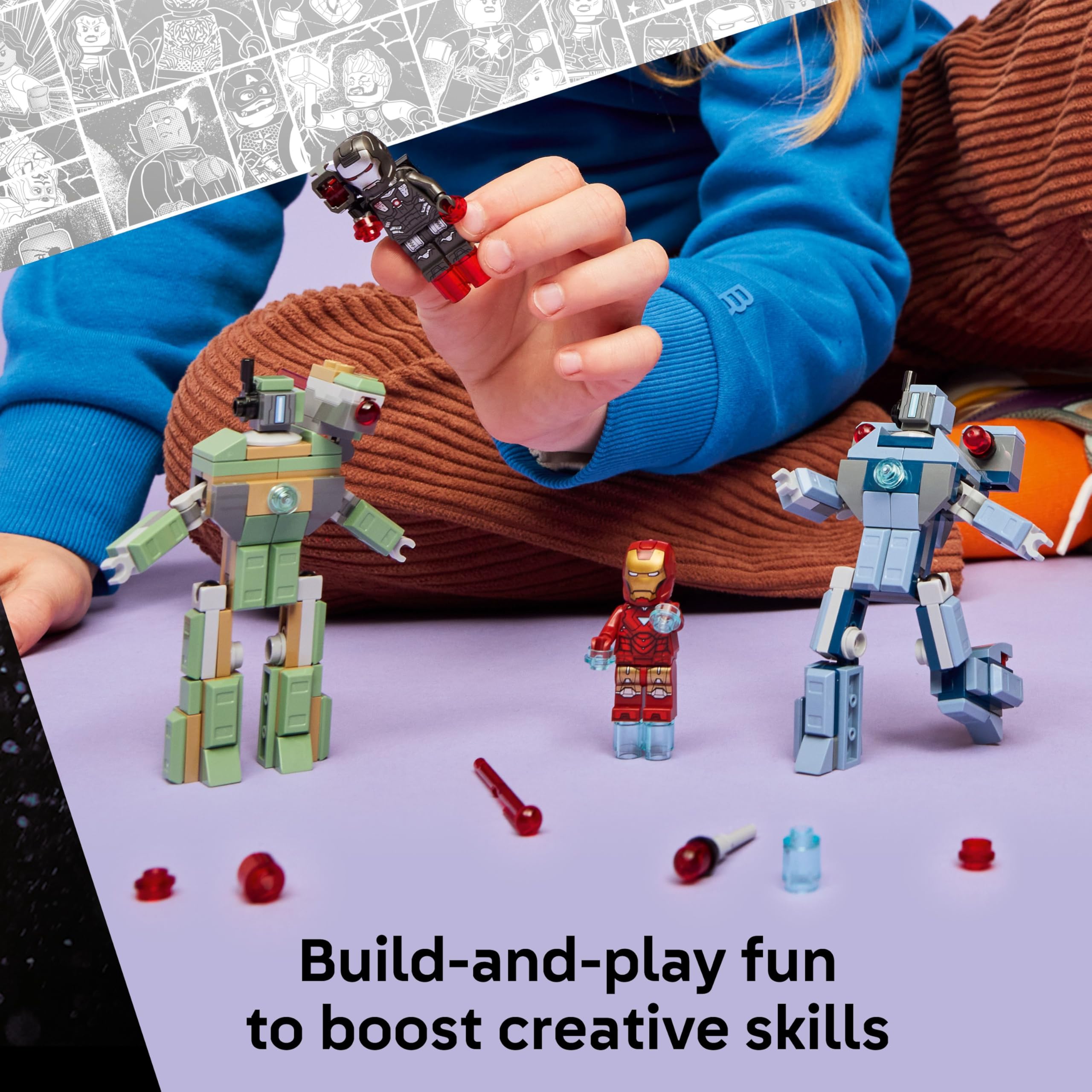 LEGO Marvel Iron Man & War Machine vs. Hammer Drones (76320) - Building Set 4