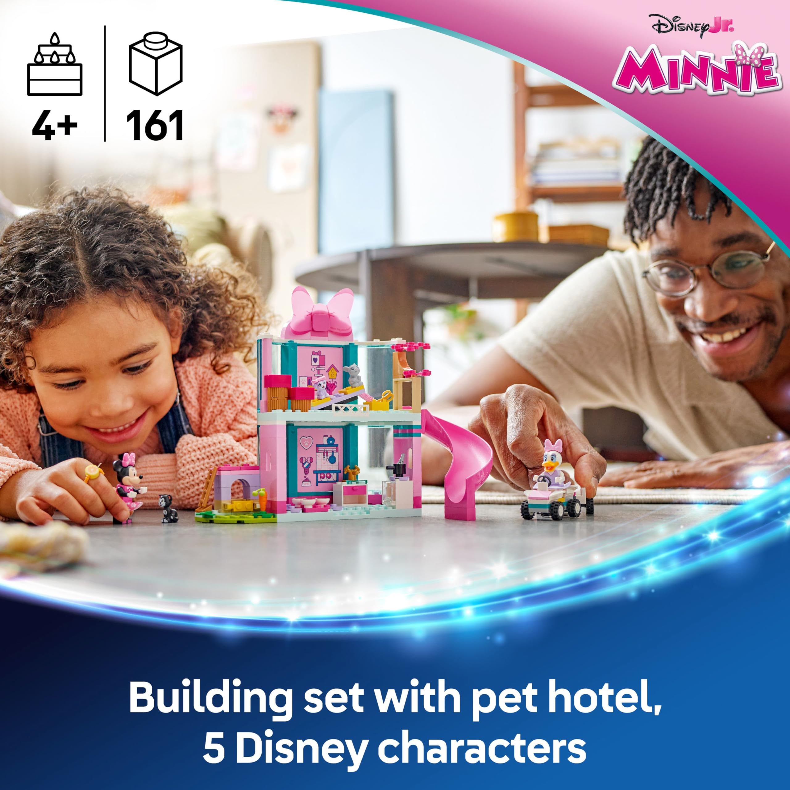 LEGO Disney Minnie’s Pet Hotel Building Set 43274 | Ages 4+ | Includes Minnie Mouse & Daisy Duck