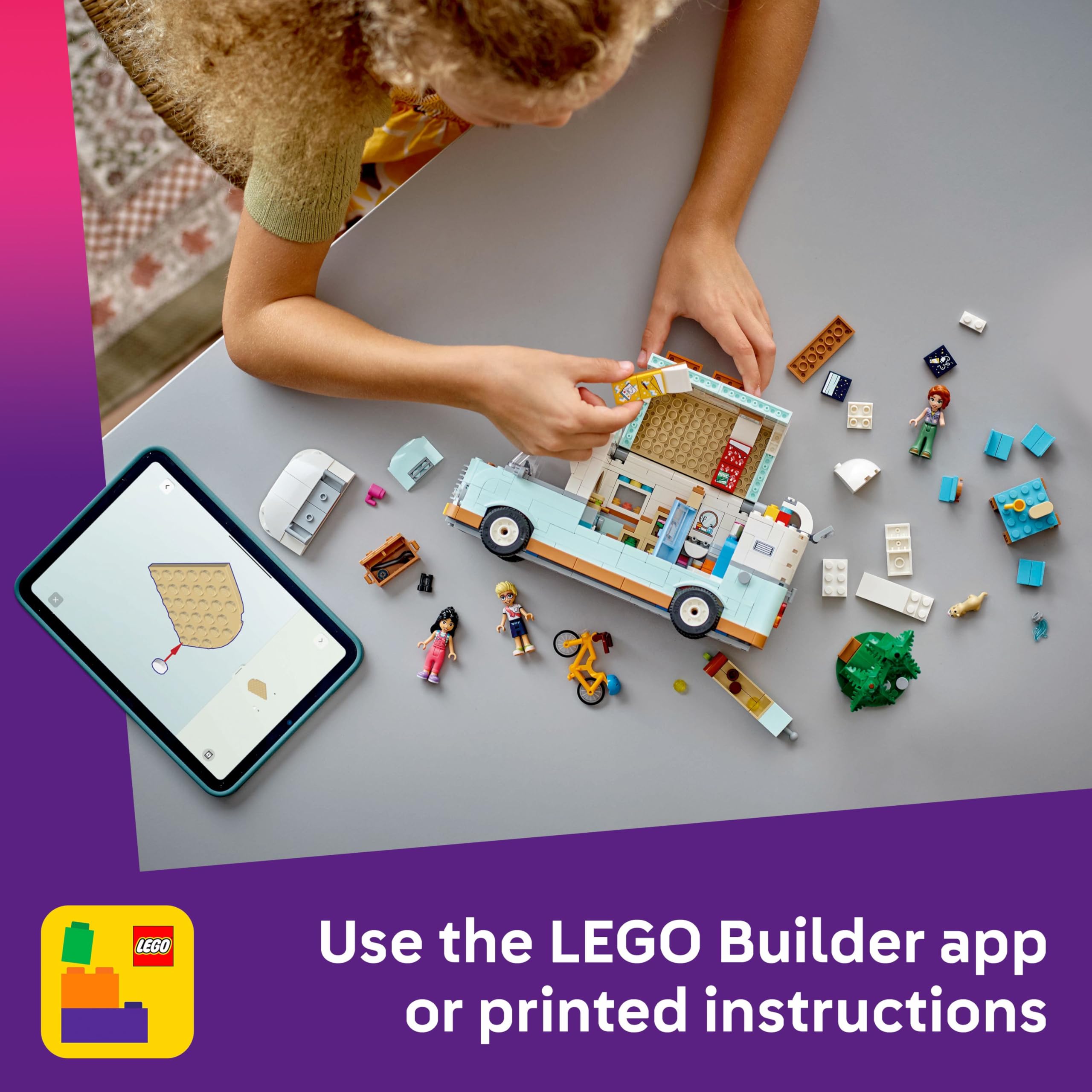 LEGO Friends Friendship Camper Van Adventure Set - Building Toy with Mini Dolls & Accessories for Ages 7+ 5