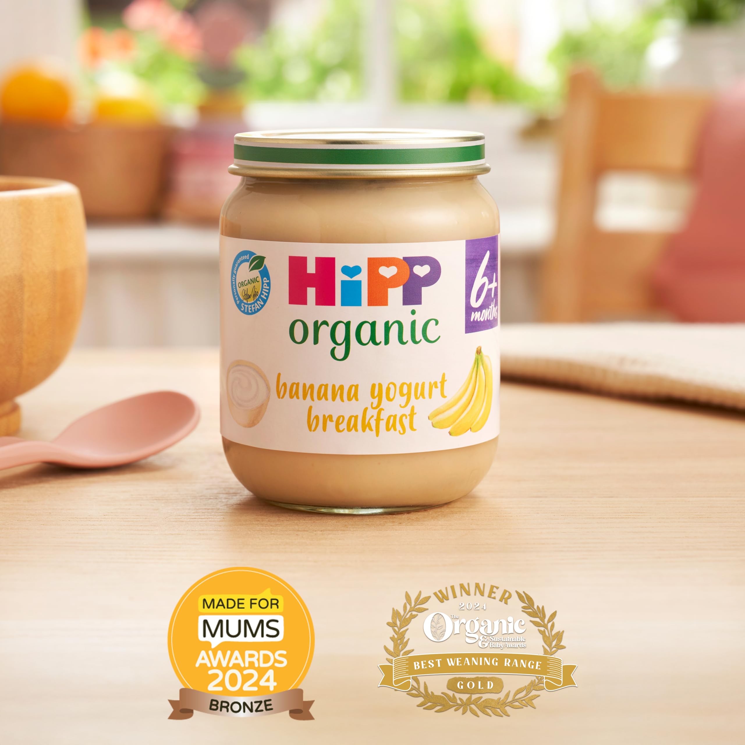 HiPP Organic Banana Yogurt Breakfast Baby Food Jar (6 x 125g) 7