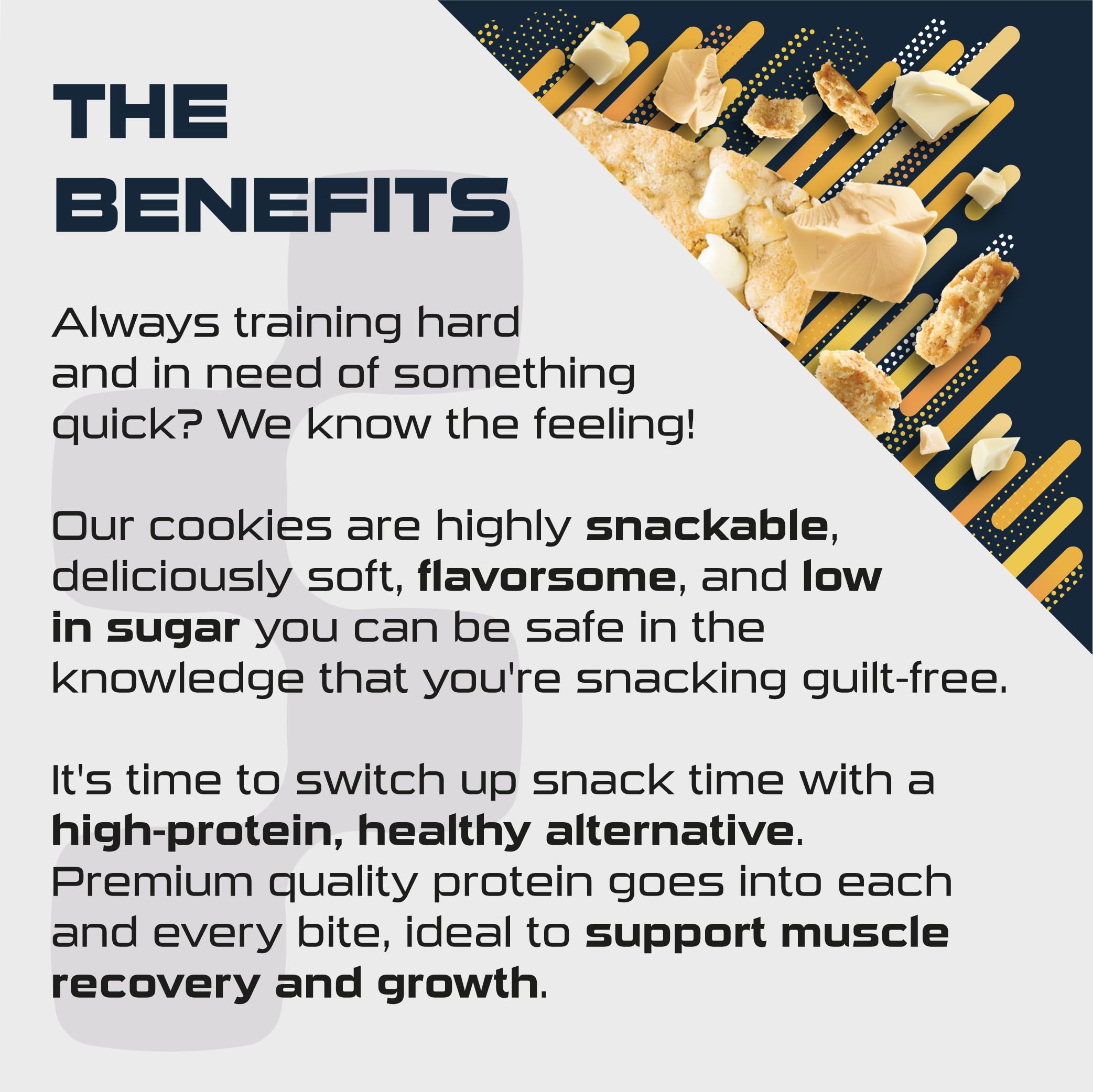 SCI-MX Protein White Chocolate Chip Blondie Box - 12 x 65g High Protein Snack 5