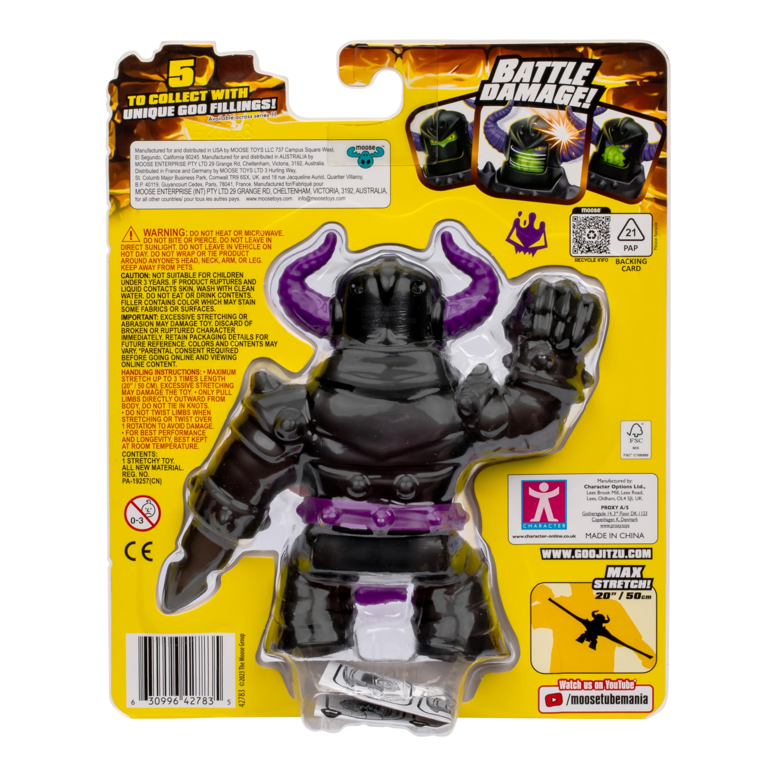 Heroes of Goo Jit Zu Stretch Strikers - Ultra Rare Black Knight Orbitox Action Figure 3