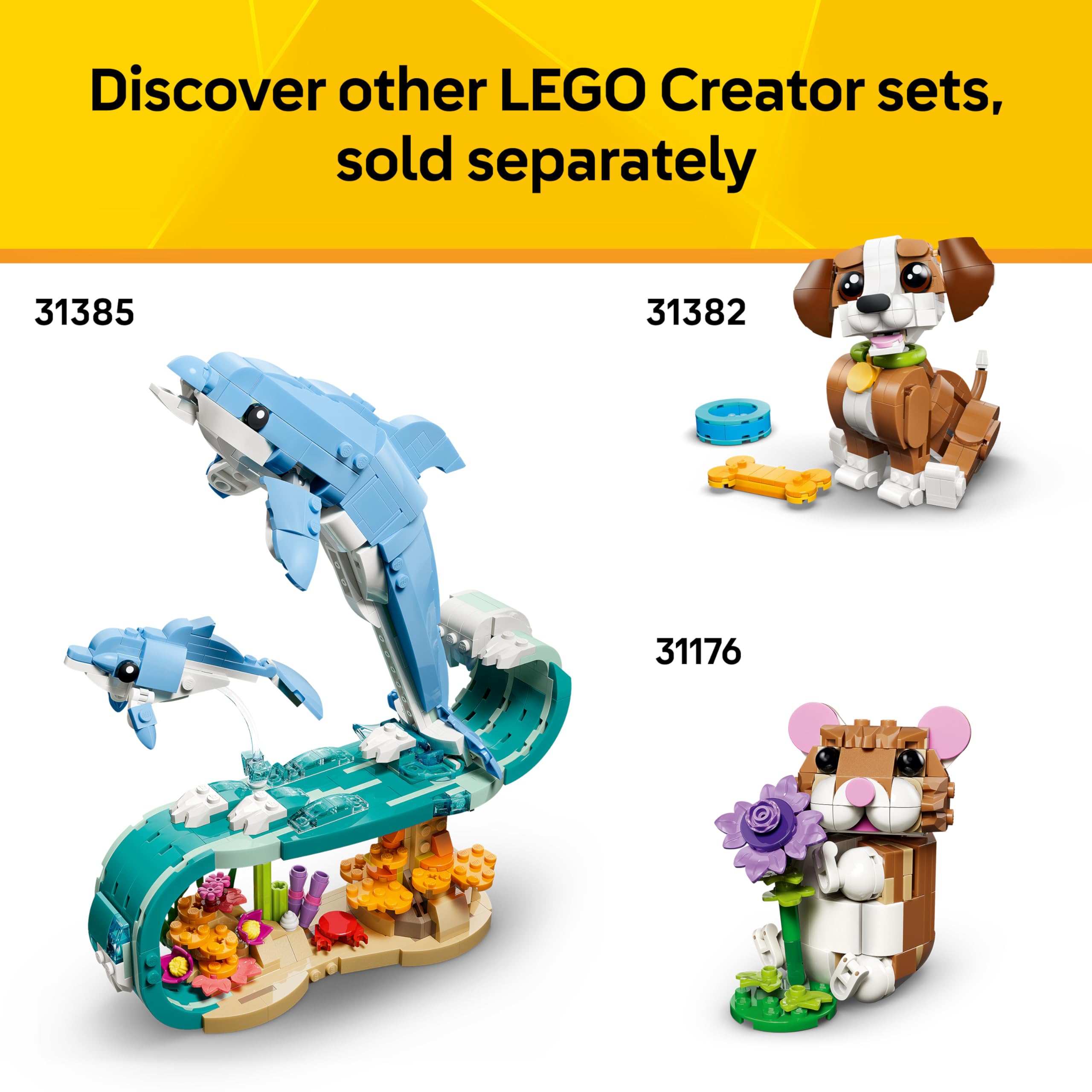 LEGO Creator 3in1 Turtle with a Water Lily Flower Toy - Animal Figure Trans 5