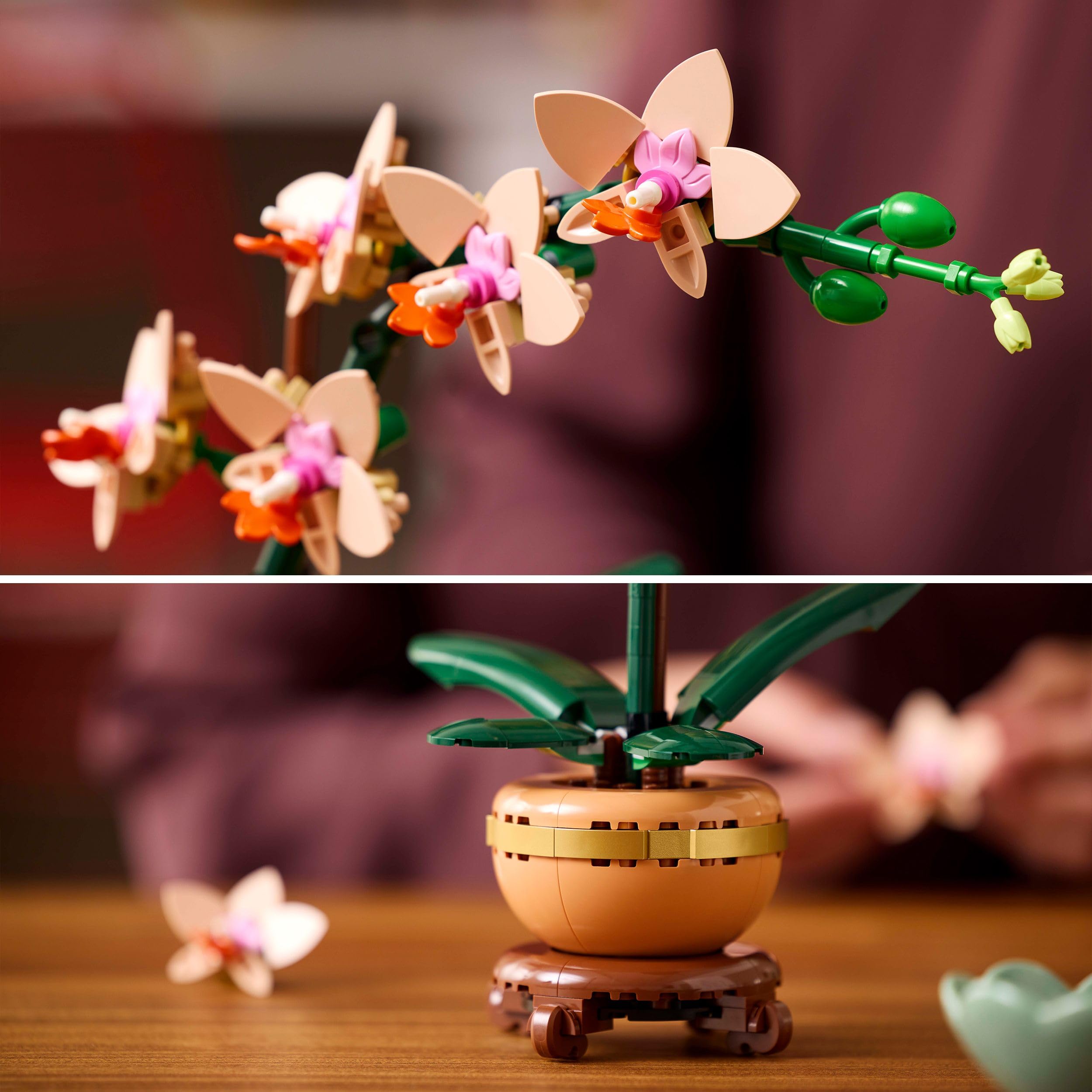 LEGO Botanicals Mini Orchid - Artificial Flower Building Kit for Adults 12