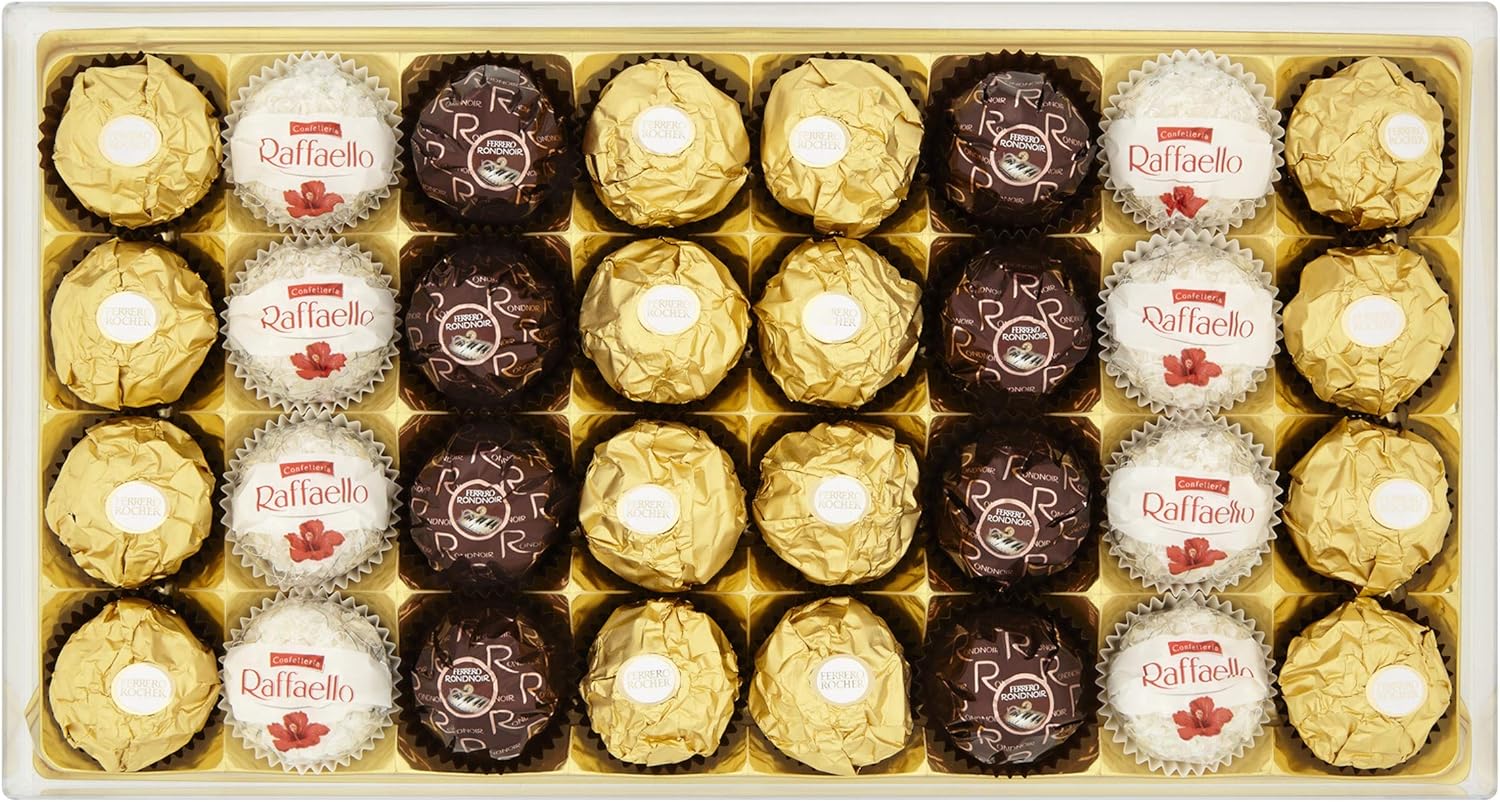 Ferrero Collection Assorted Chocolates - 32 Piece Gift Box with Rocher, Rondnoir & Raffaello 7