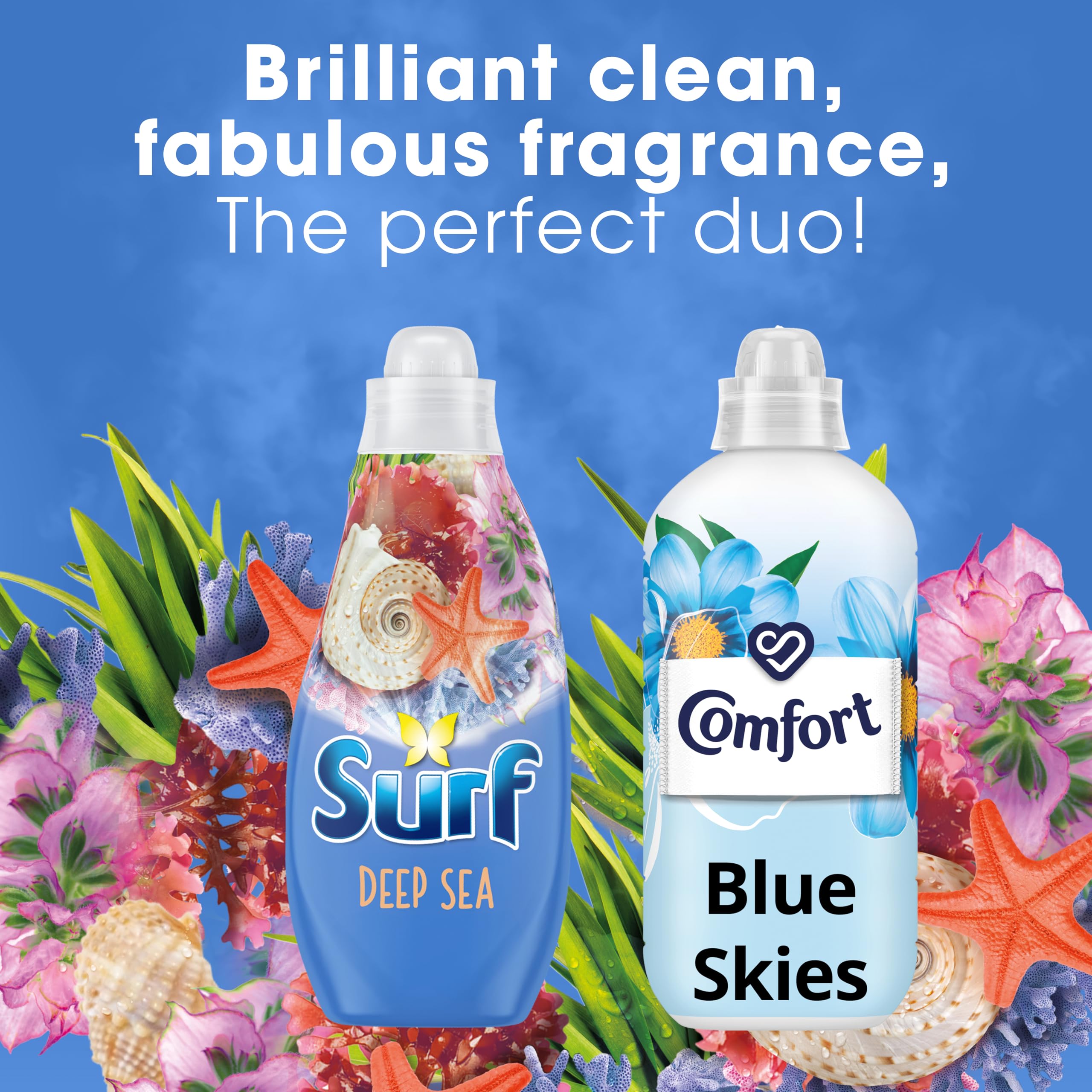 Surf Deep Sea Laundry Washing Liquid Detergent with Natural Essential Oils & Long-Lasting Fragrance