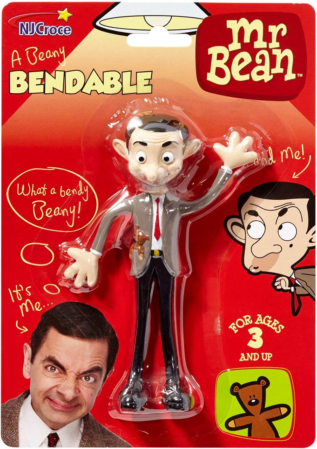 TY Mr Bean - Bendable Retro Action Figure for Kids 3+