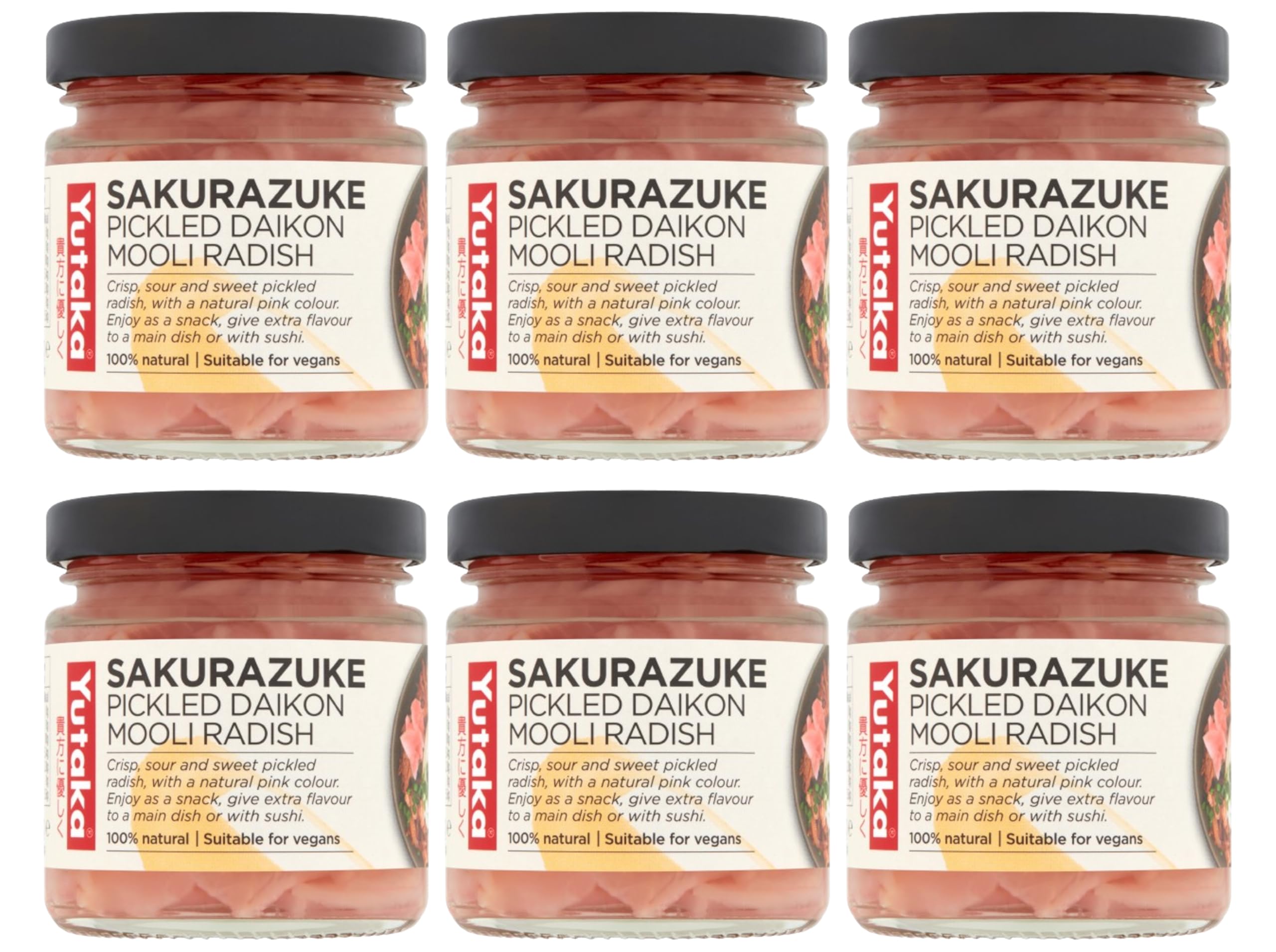 Yutaka Sakurazuke - Pink Pickled Radish 110g (Pack of 6)