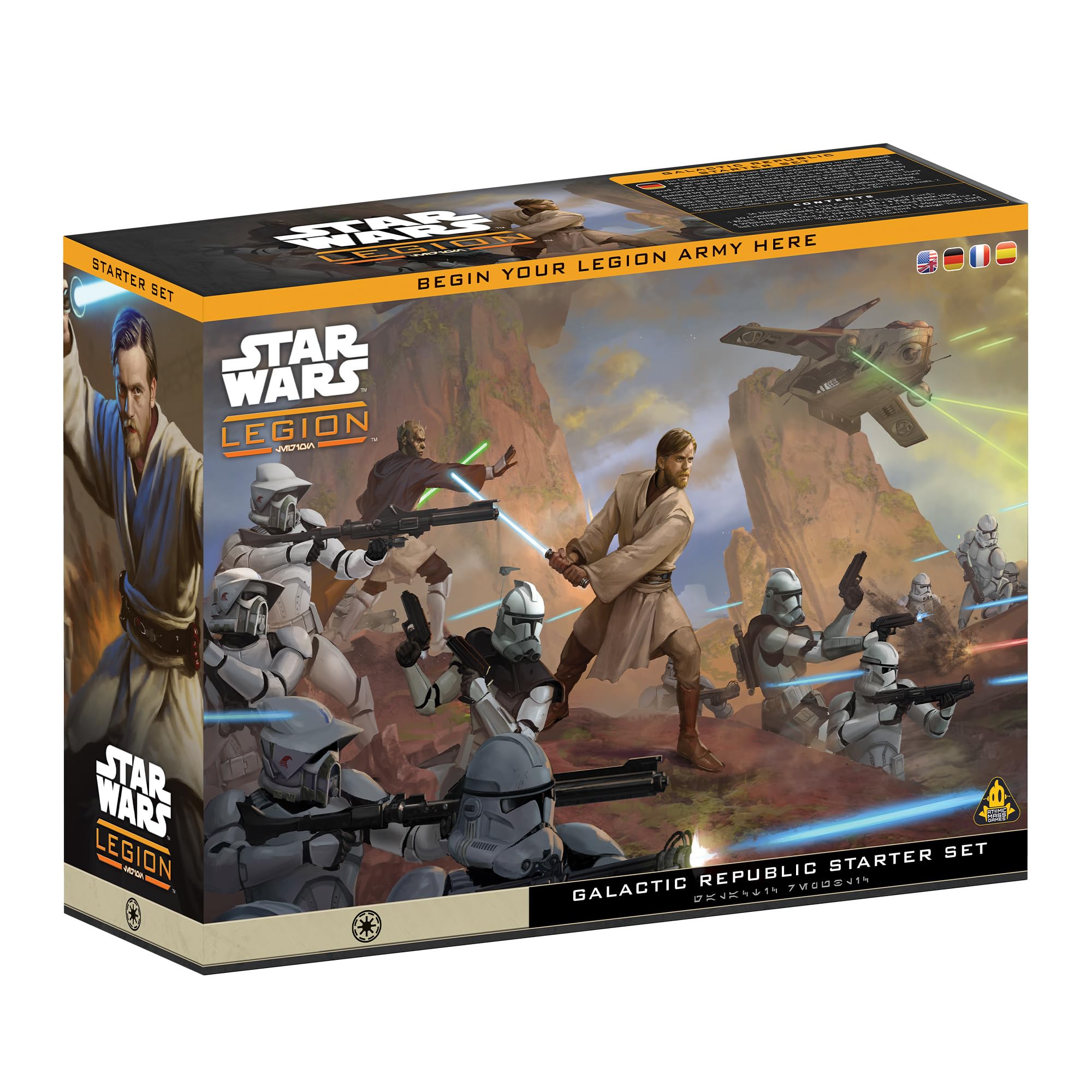 Asmodee Star Wars: Legion - Galactic Republic Starter Set Miniature Game