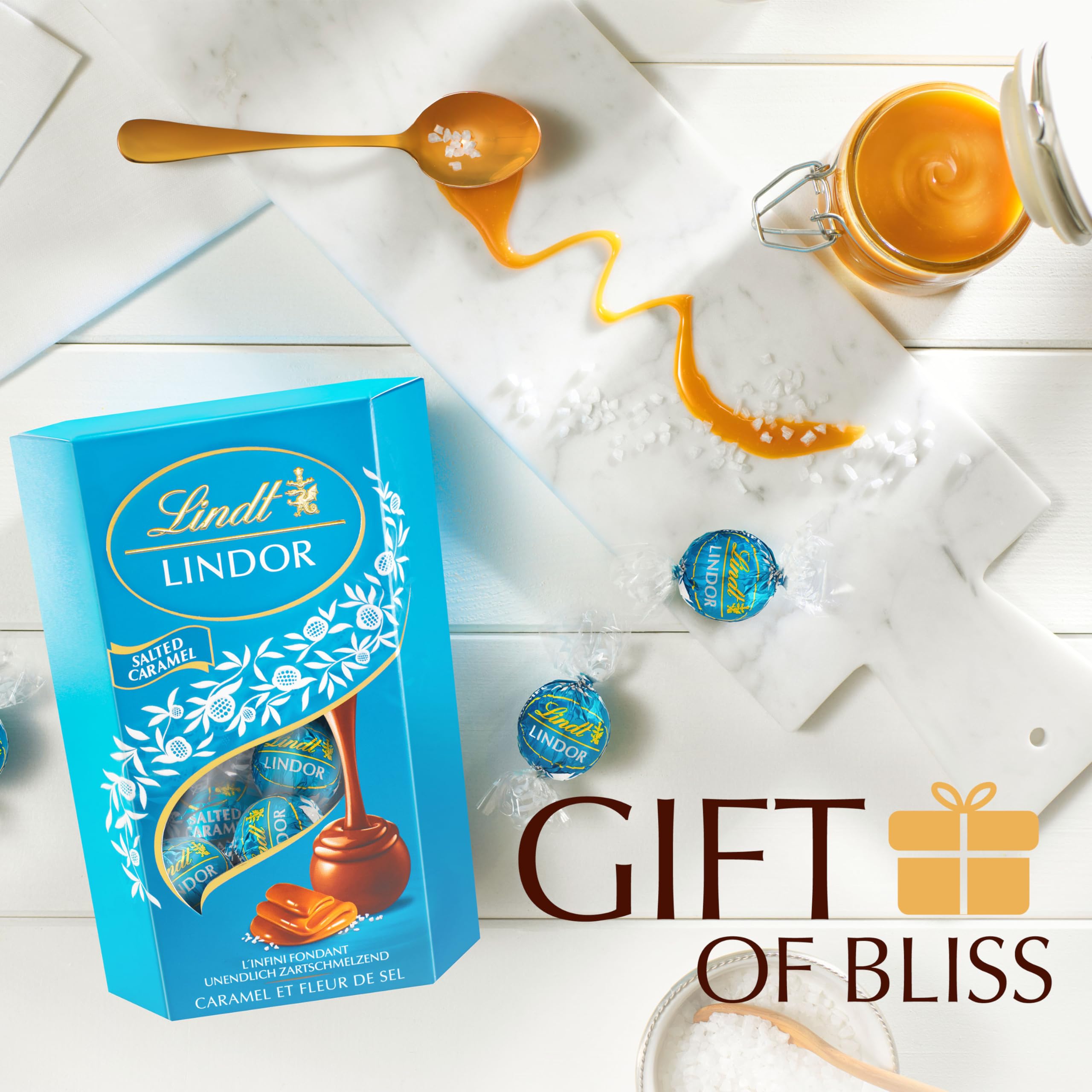Lindt Lindor Salted Caramel Milk Chocolate Truffles - 200g Gift Box (Approx 16 Truffles) 9