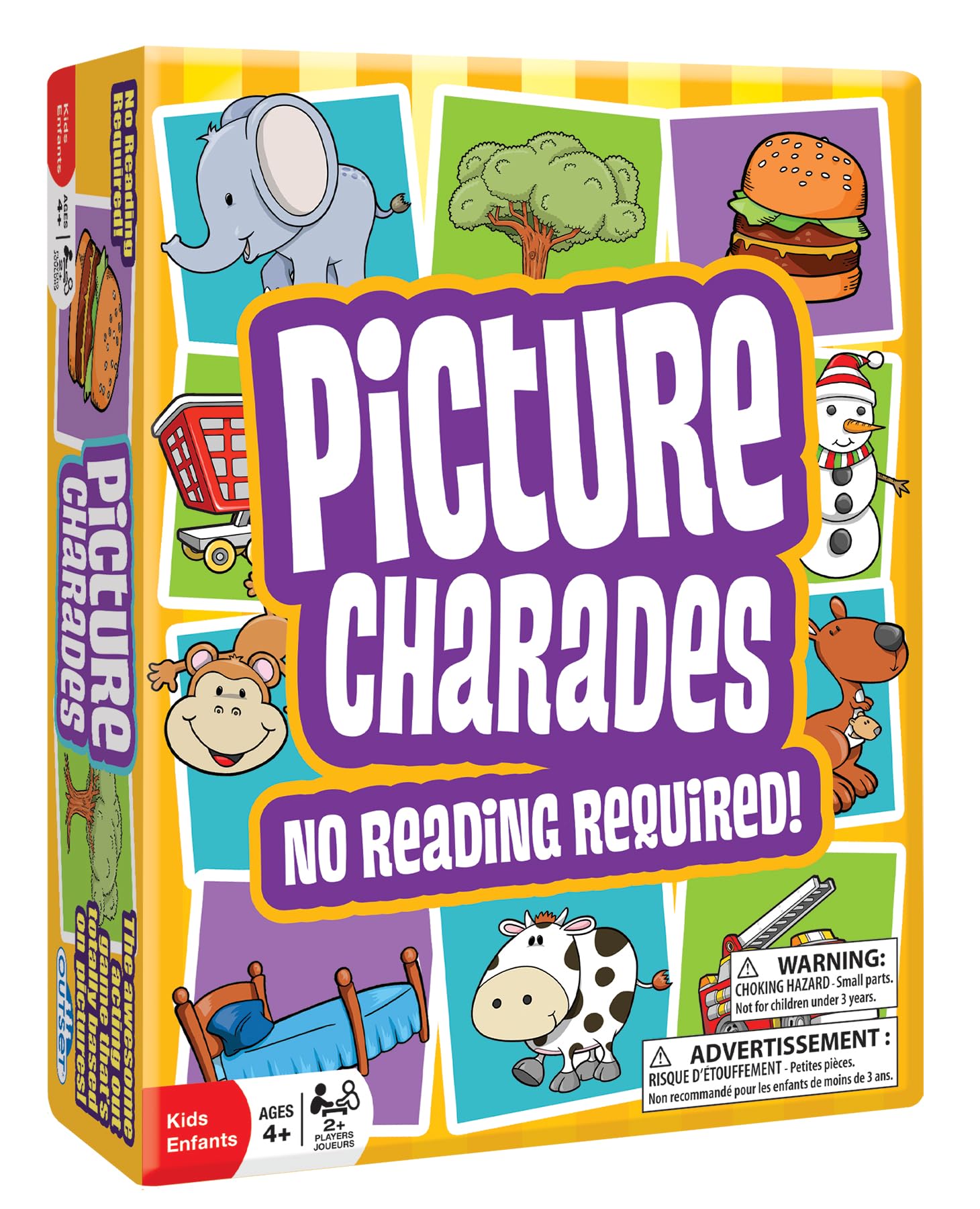 Outset Media Picture Charades for Kids - No Reading Required - Card Game