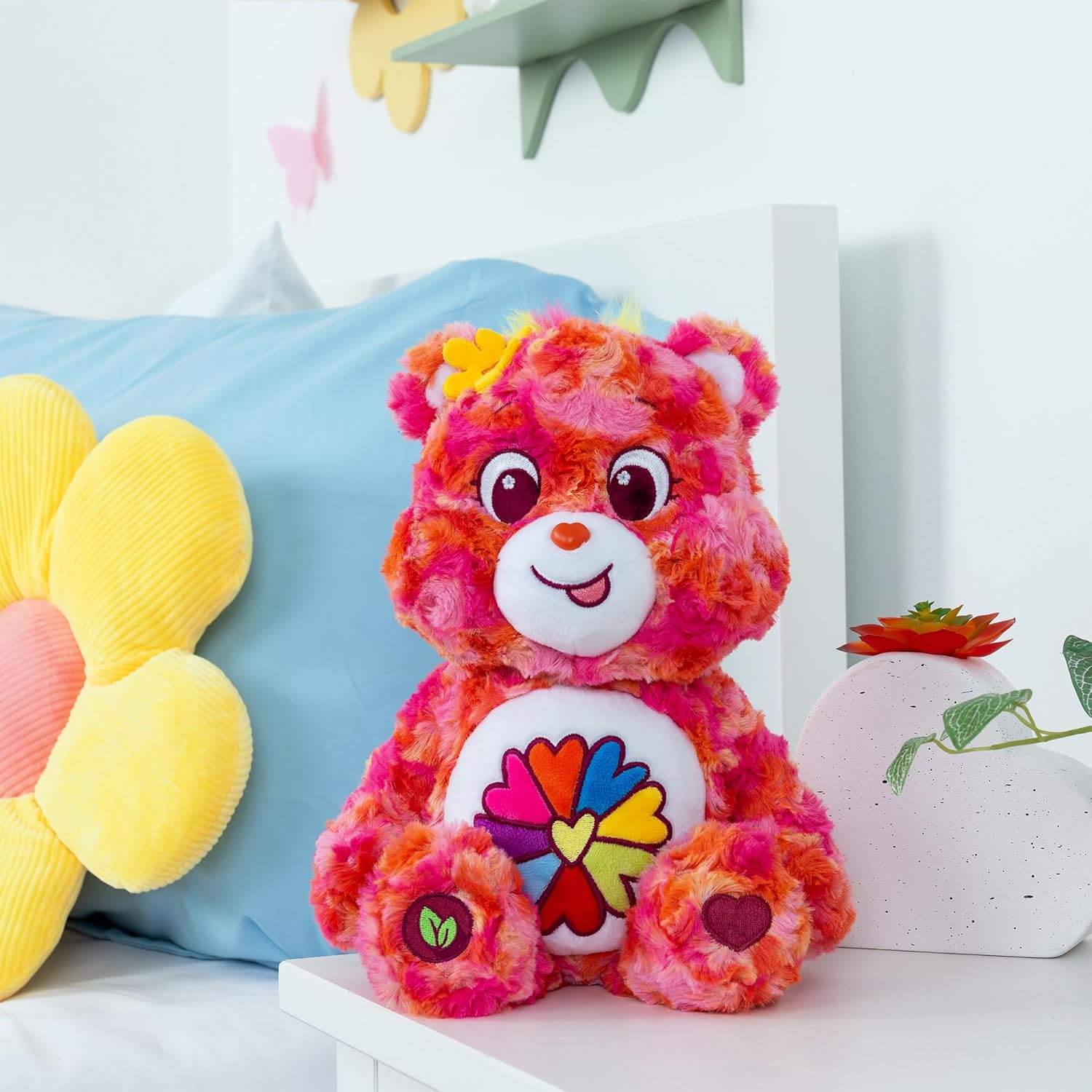 Flower Power Bear - 35cm Care Bears Plush Toy for Kids 6