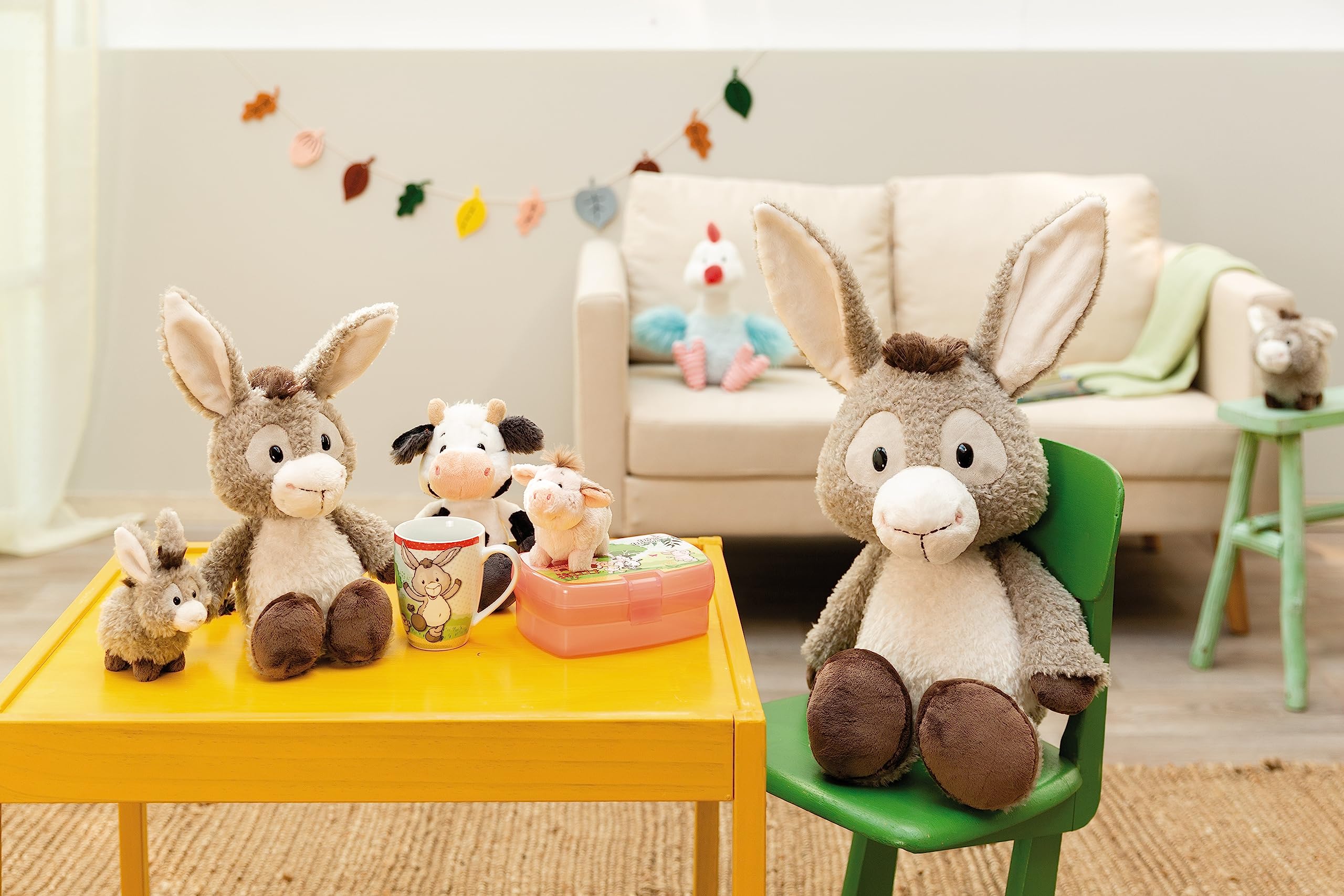 NICI Donkeylee 12cm Cuddly Plush Donkey - Sustainable Farm Friends Toy 5