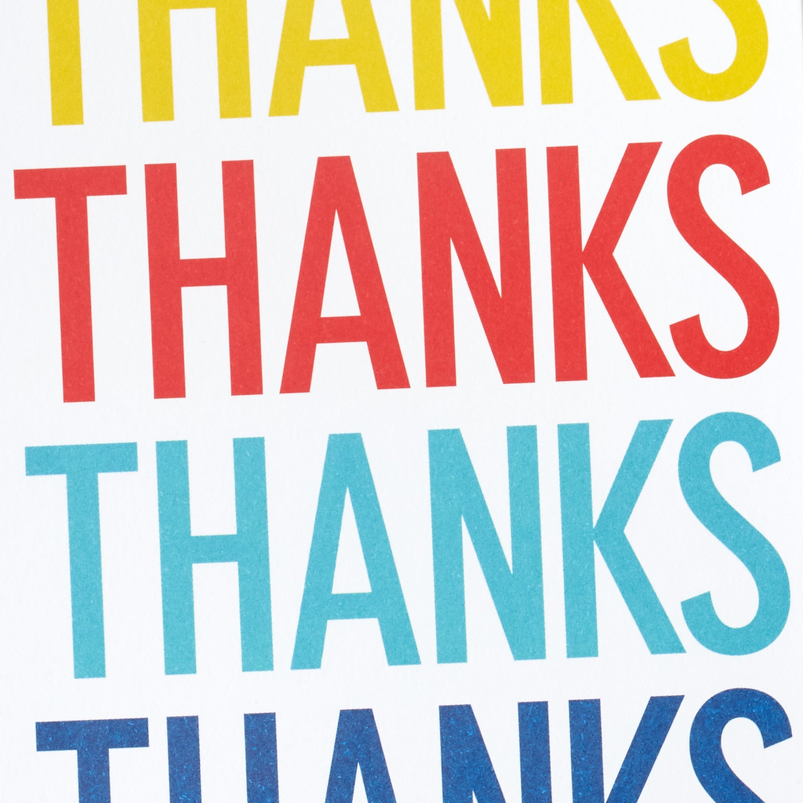 Hallmark Thank You Cards Multipack - 48 Cards, 4 Designs, Blank Inside | FSC Certified 3