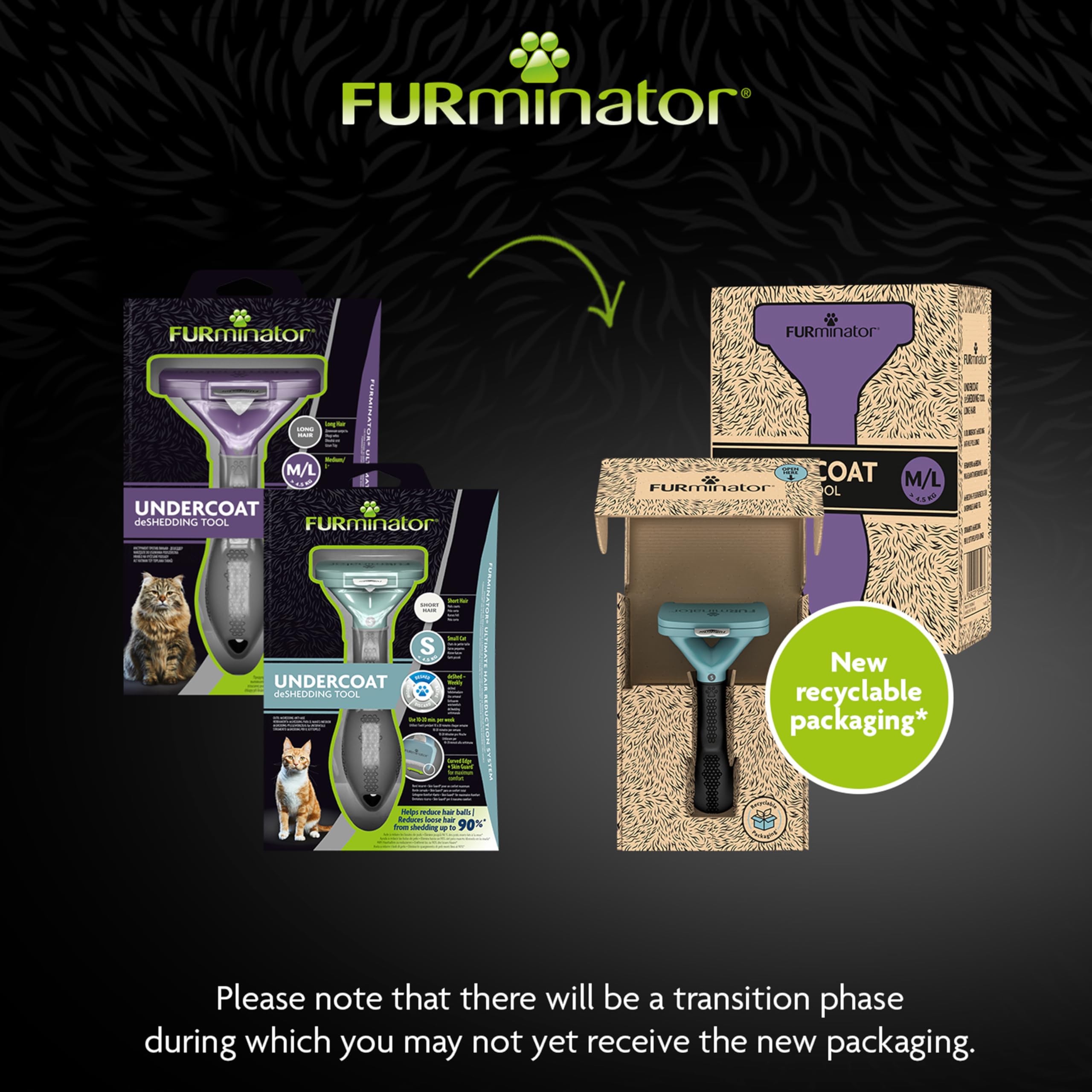 FURminator Undercoat deShedding Tool for Cats M/L Short Hair | Reduces Shedding 90% 6
