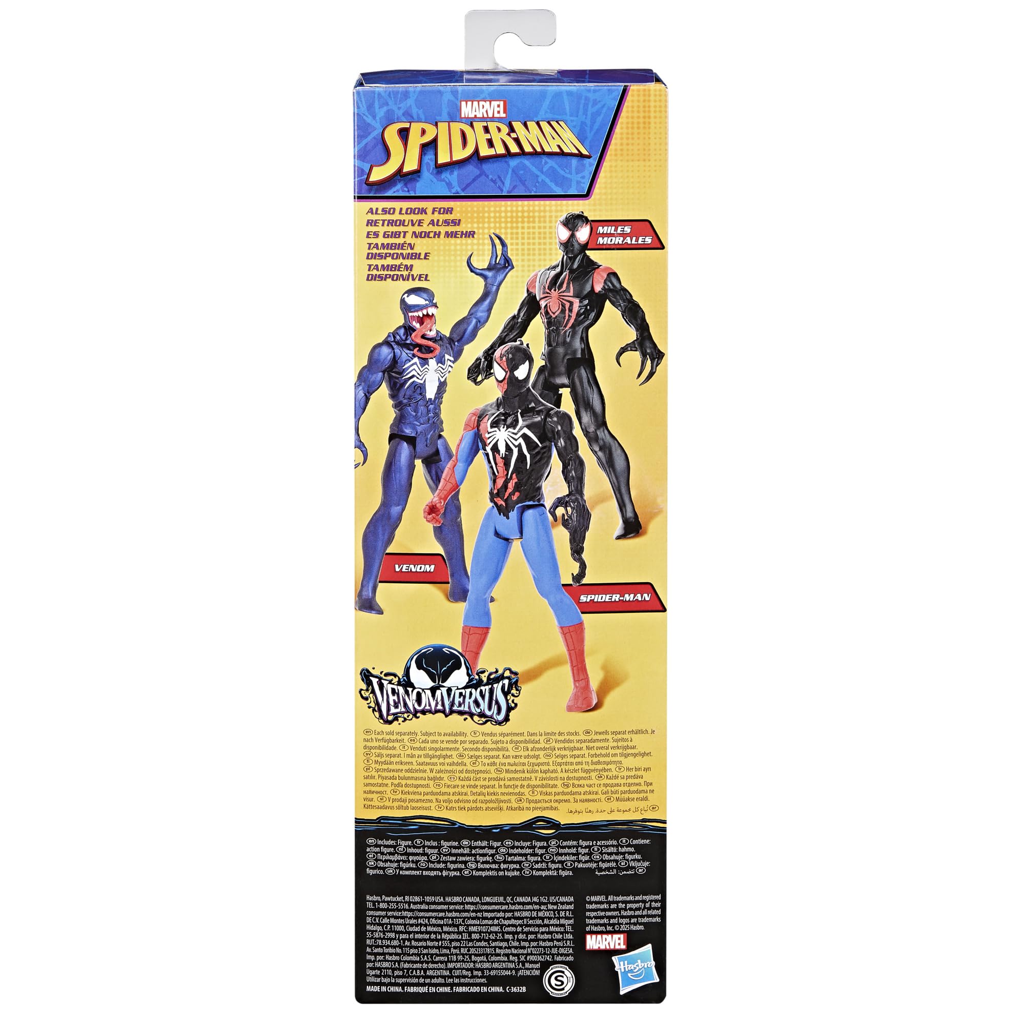 Marvel Spider-Man VenomVersus Titan Hero Series 30 cm Action Figure - Ages 4+ 5