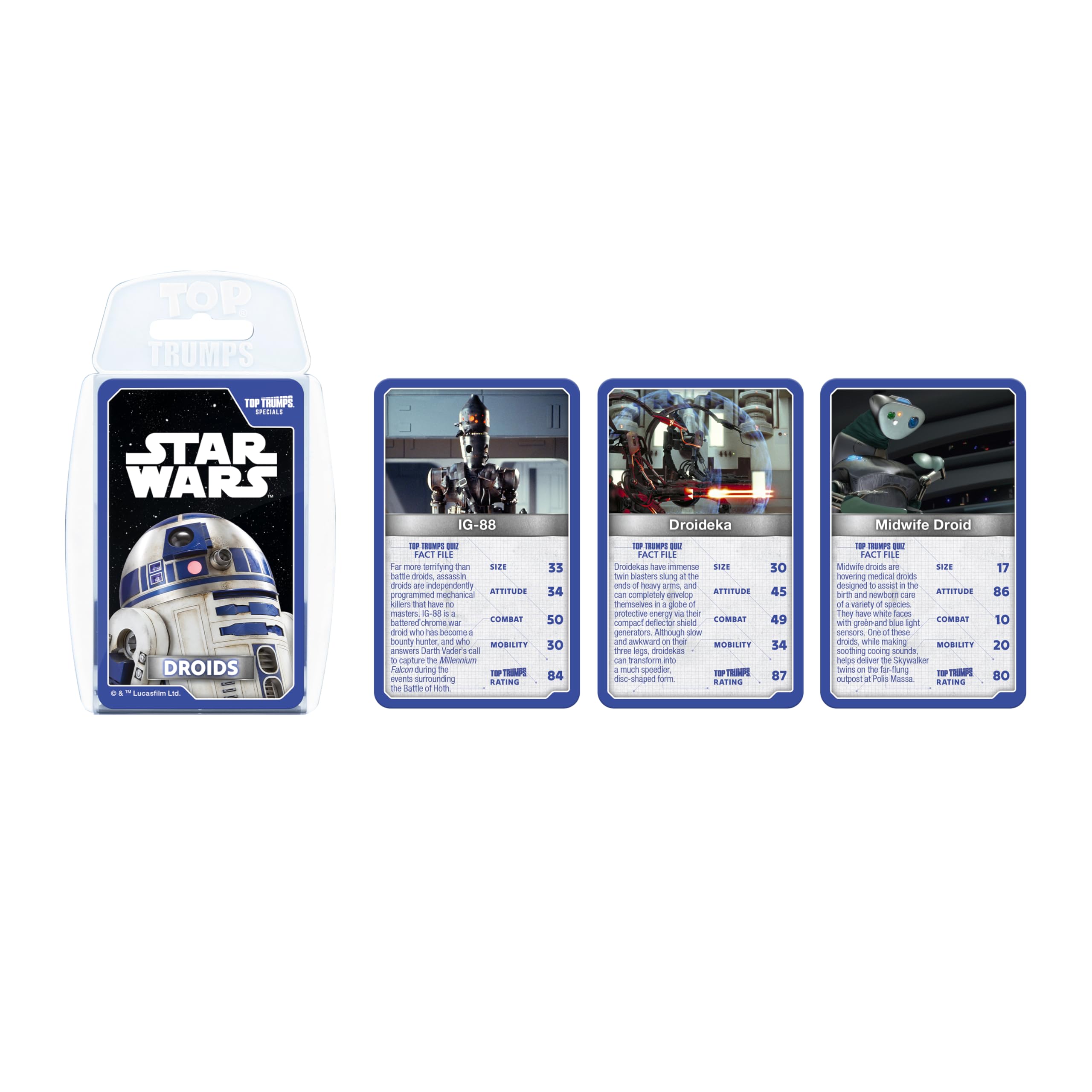 Top Trumps Star Wars Droids Dedicated Deck Card Game 3