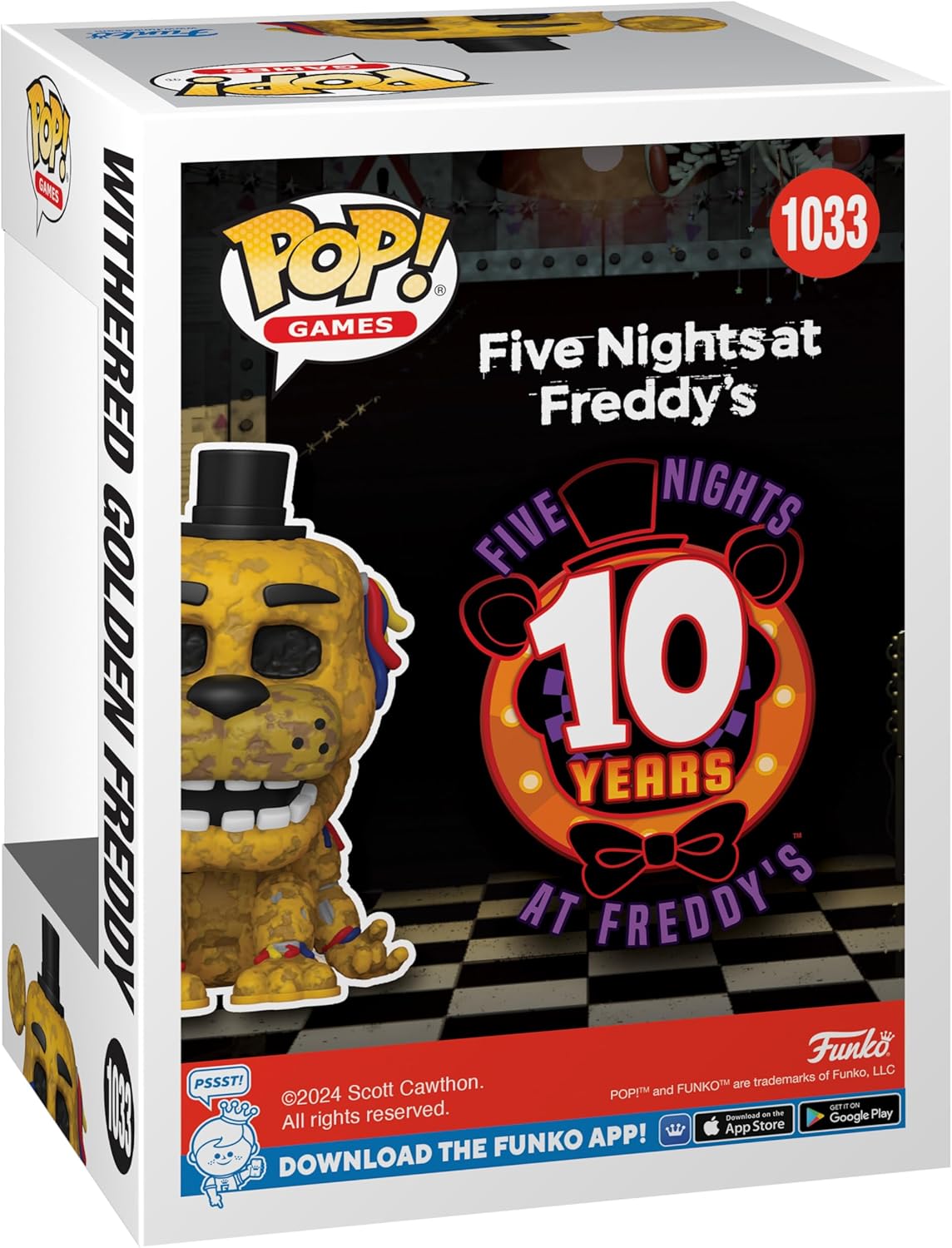 Funko Pop! Games: Five Nights at Freddy's - Withered Golden Freddy Vinyl Figure 8