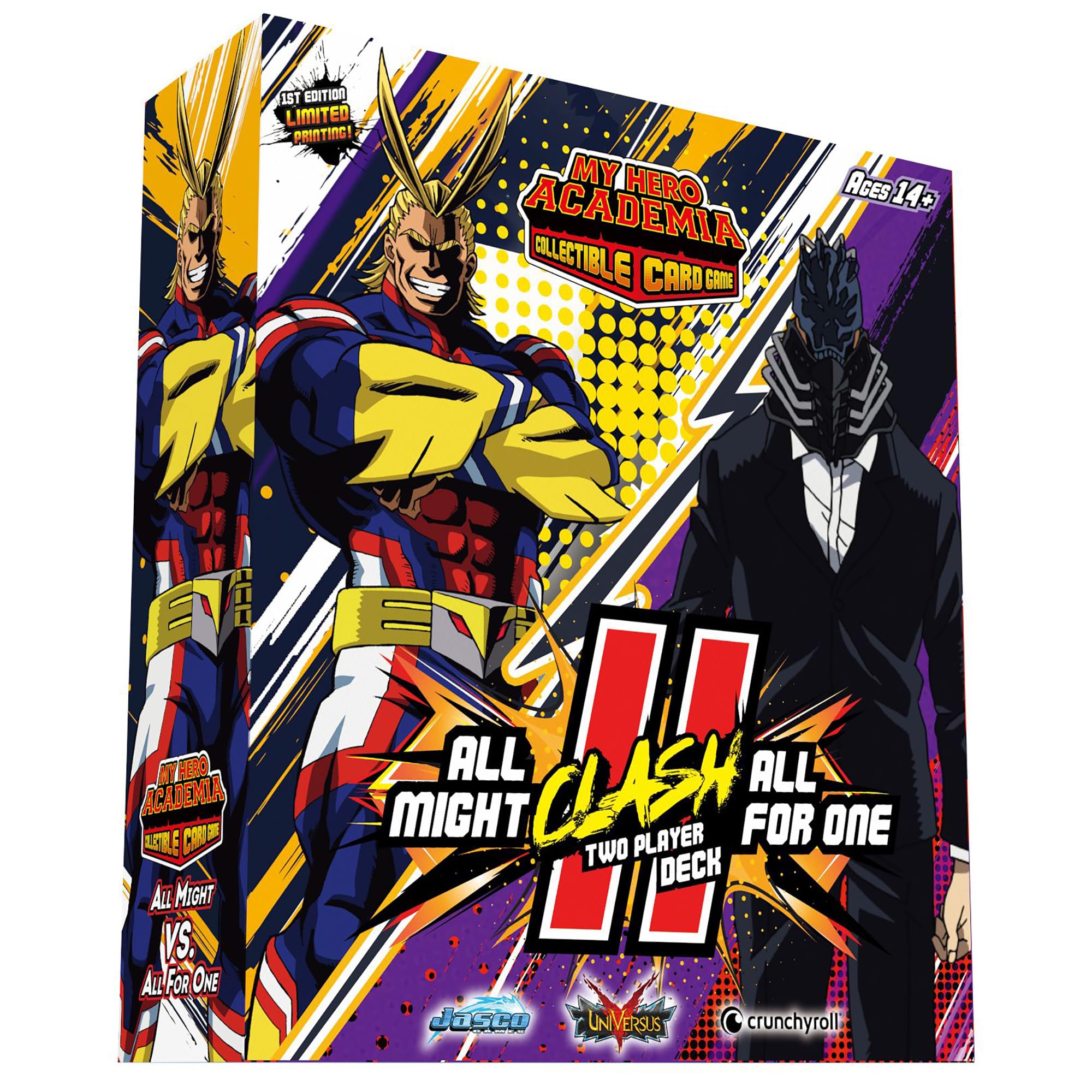 Jasco Games My Hero Academia All Might vs. All for One Two Player Clash Decks