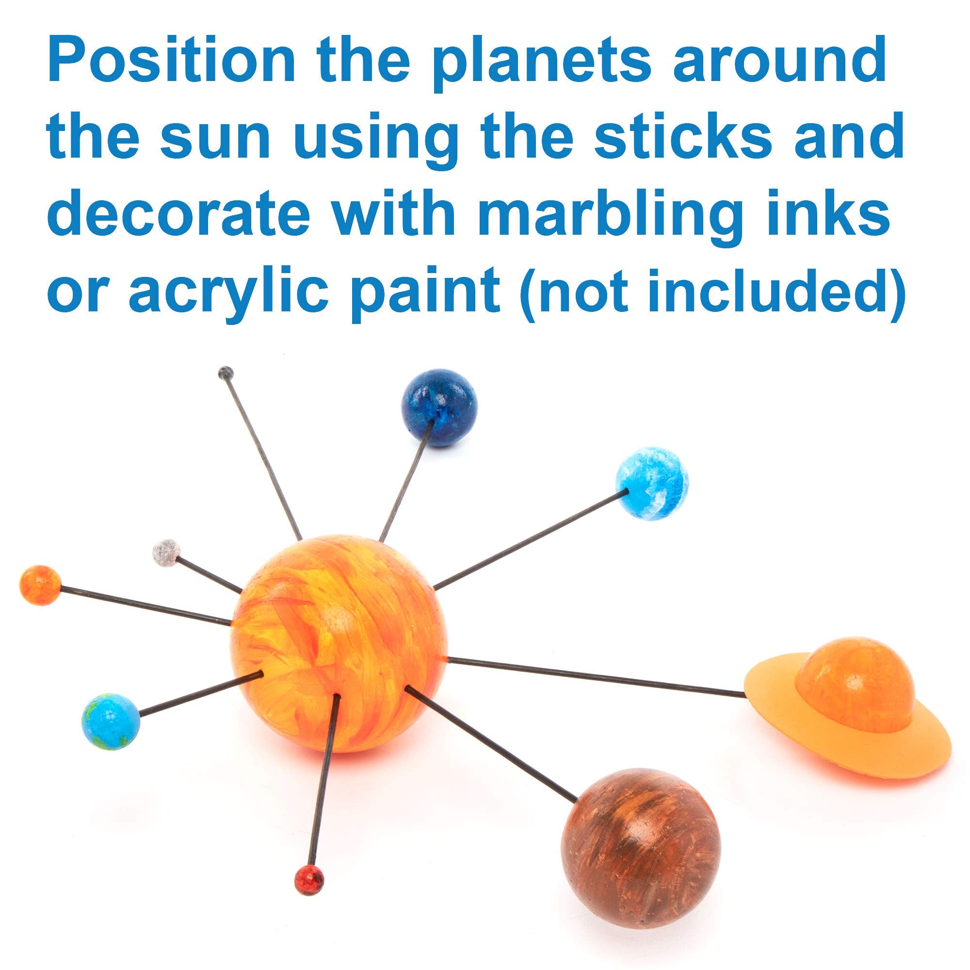 Baker Ross EV8302 Solar System Craft Kit - Educational Science Kit for Kids Ages 6+ 7